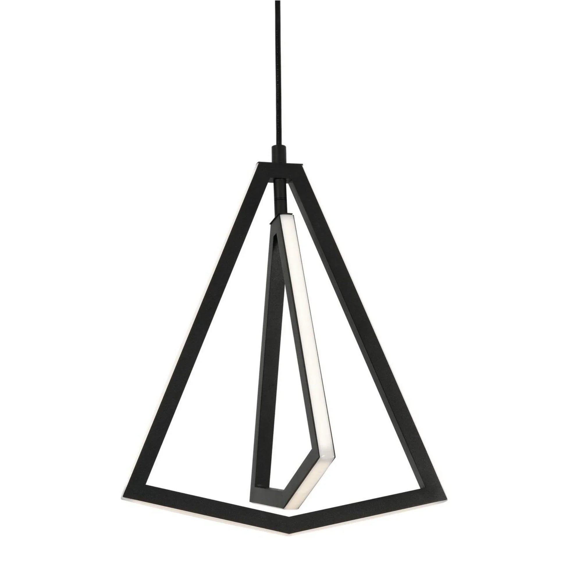 Gianna 13" LED Pendant, Black Finish - Bees Lighting