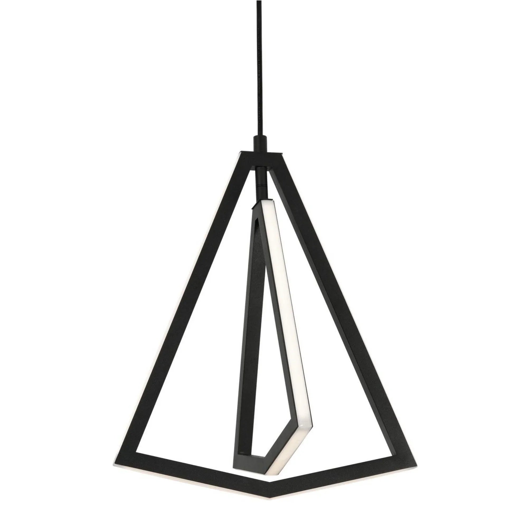 Gianna 13" LED Pendant, Black Finish - Bees Lighting