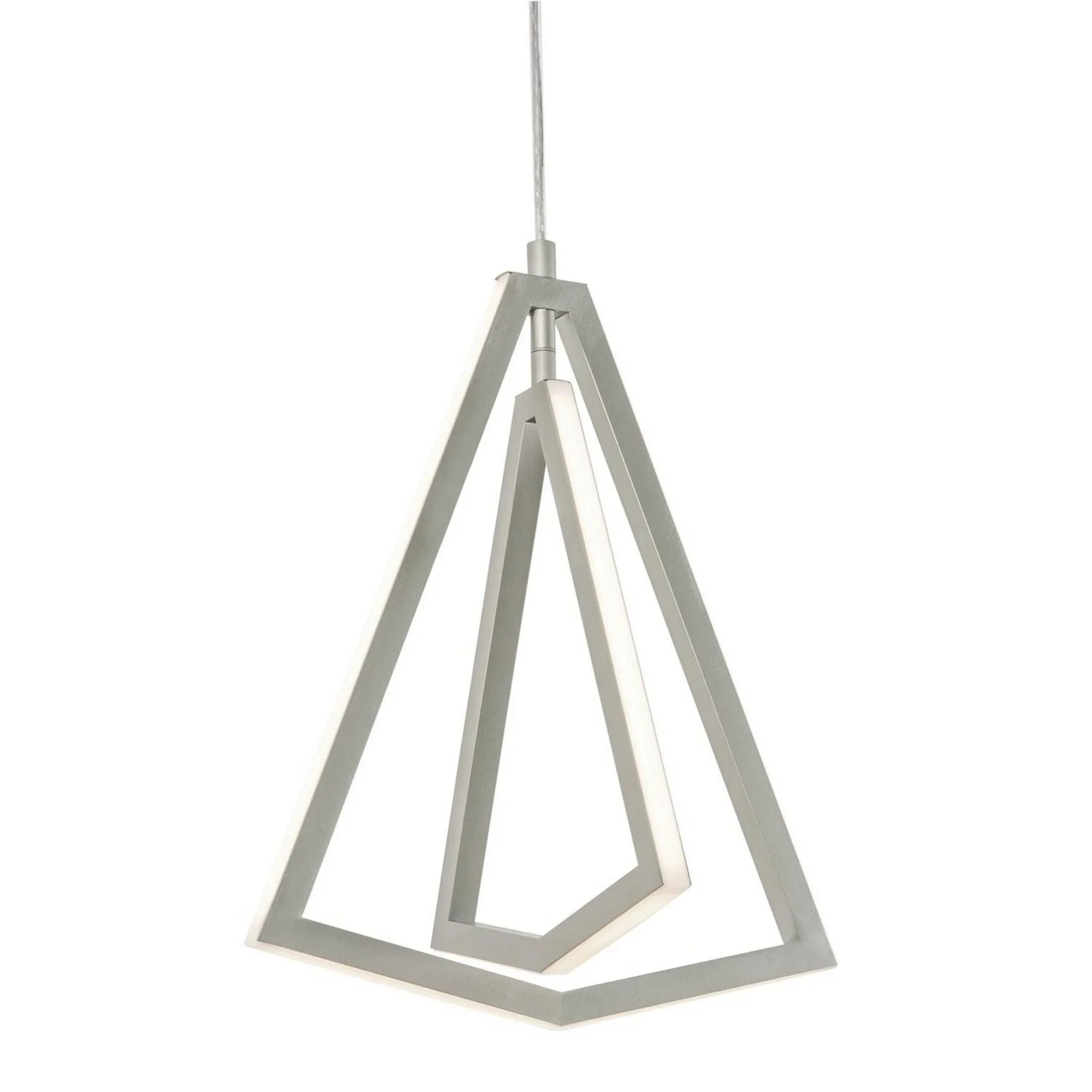 Gianna 13" LED Pendant, Satin Nickel Finish - Bees Lighting