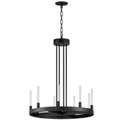 Ovation 27" LED Chandelier, Black Finish - Bees Lighting