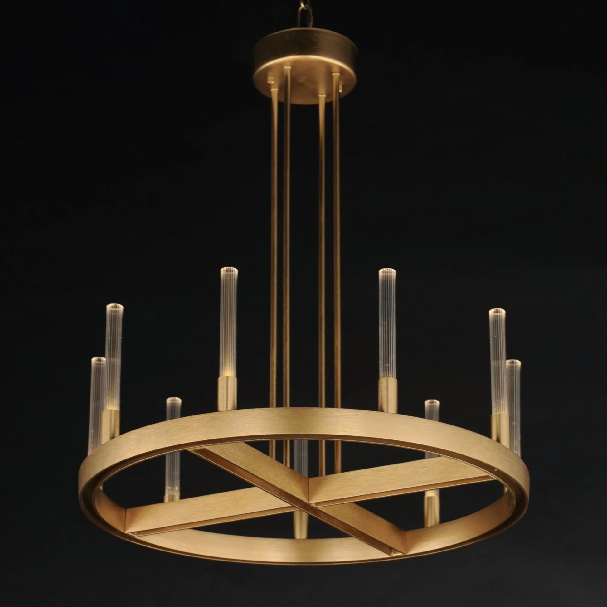 Ovation 27" LED Chandelier, Gold Finish - Bees Lighting