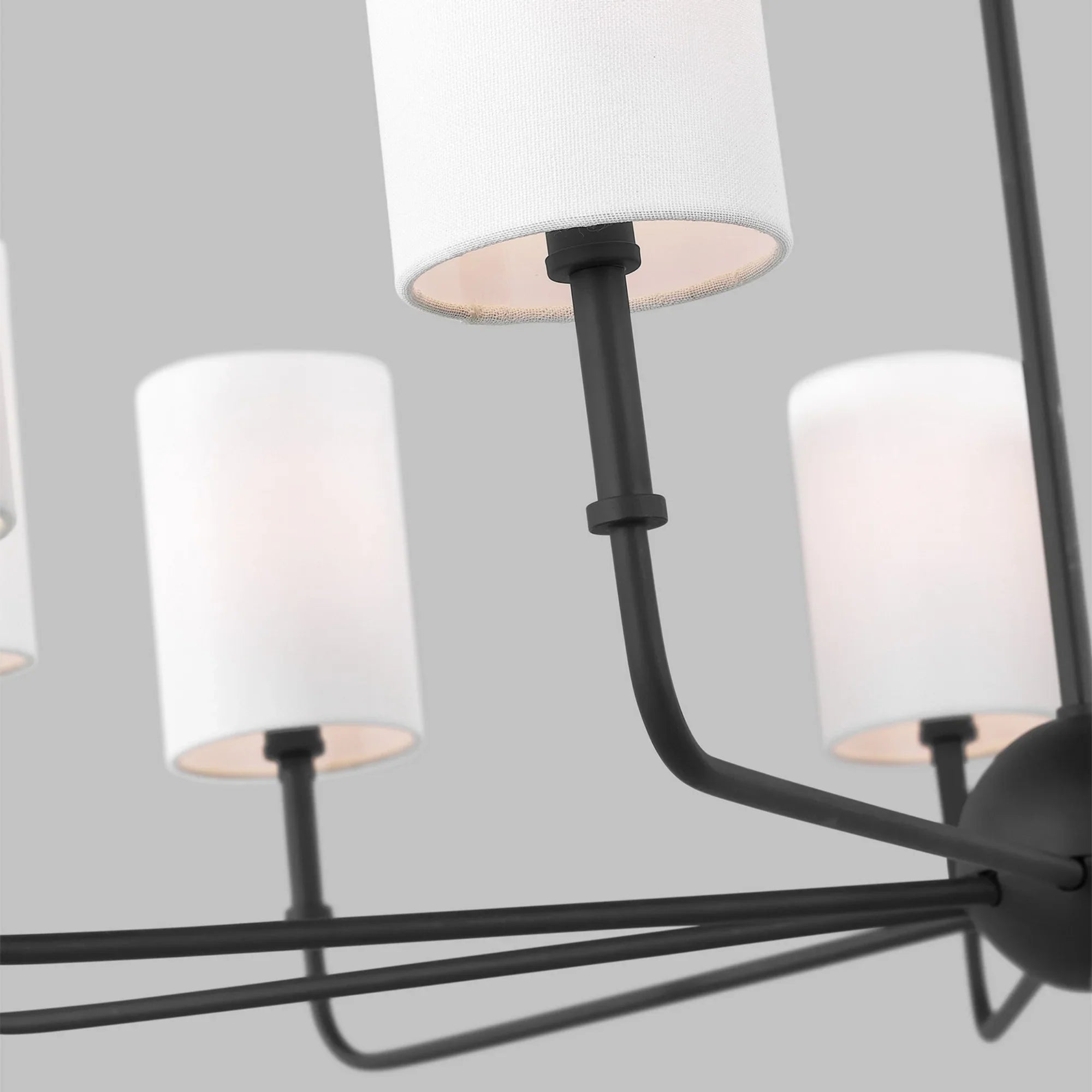 Foxdale 36" 9-Light LED Chandelier, Midnight Black Finish - Bees Lighting