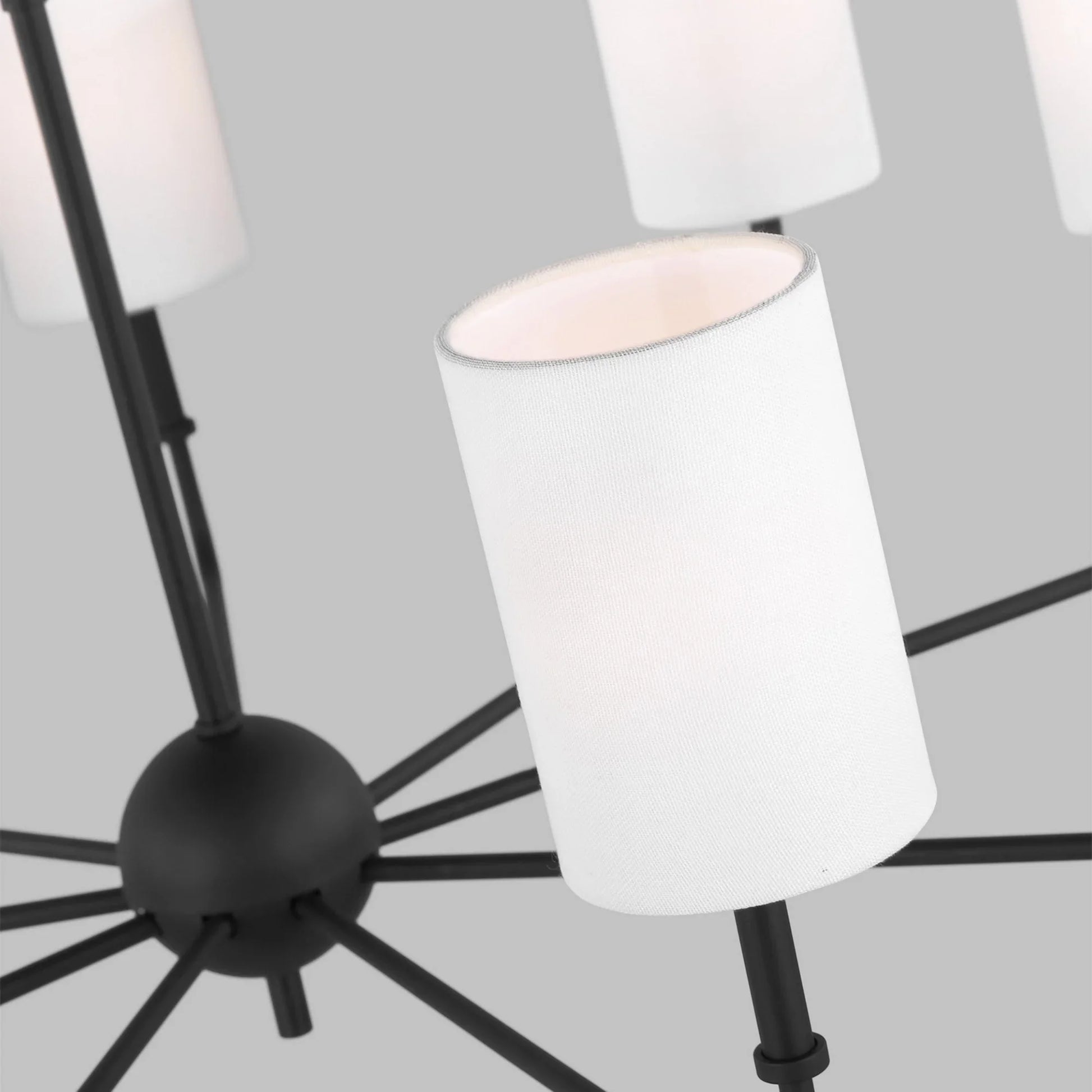 Foxdale 36" 9-Light LED Chandelier, Midnight Black Finish - Bees Lighting