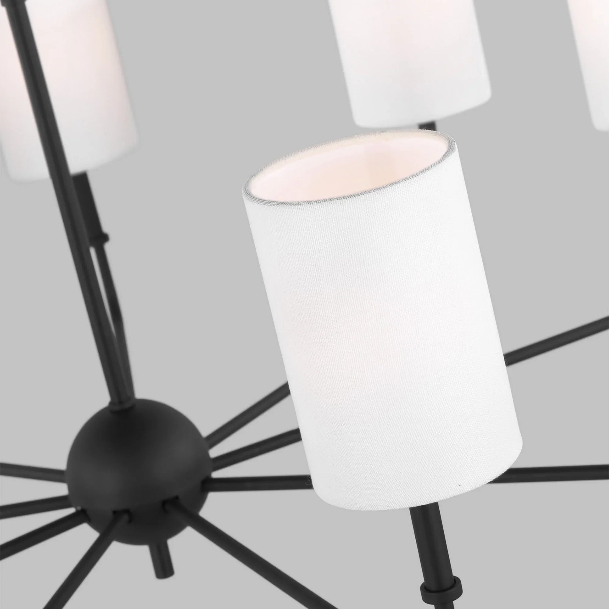 Foxdale 36" 9-Light LED Chandelier, Midnight Black Finish - Bees Lighting