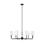 Foxdale 36" 9-Light LED Chandelier, Midnight Black Finish - Bees Lighting