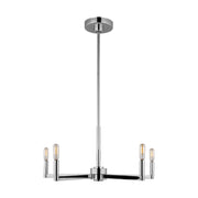 Fullton 24" 5-Light Chandelier, Chrome Finish - Bees Lighting