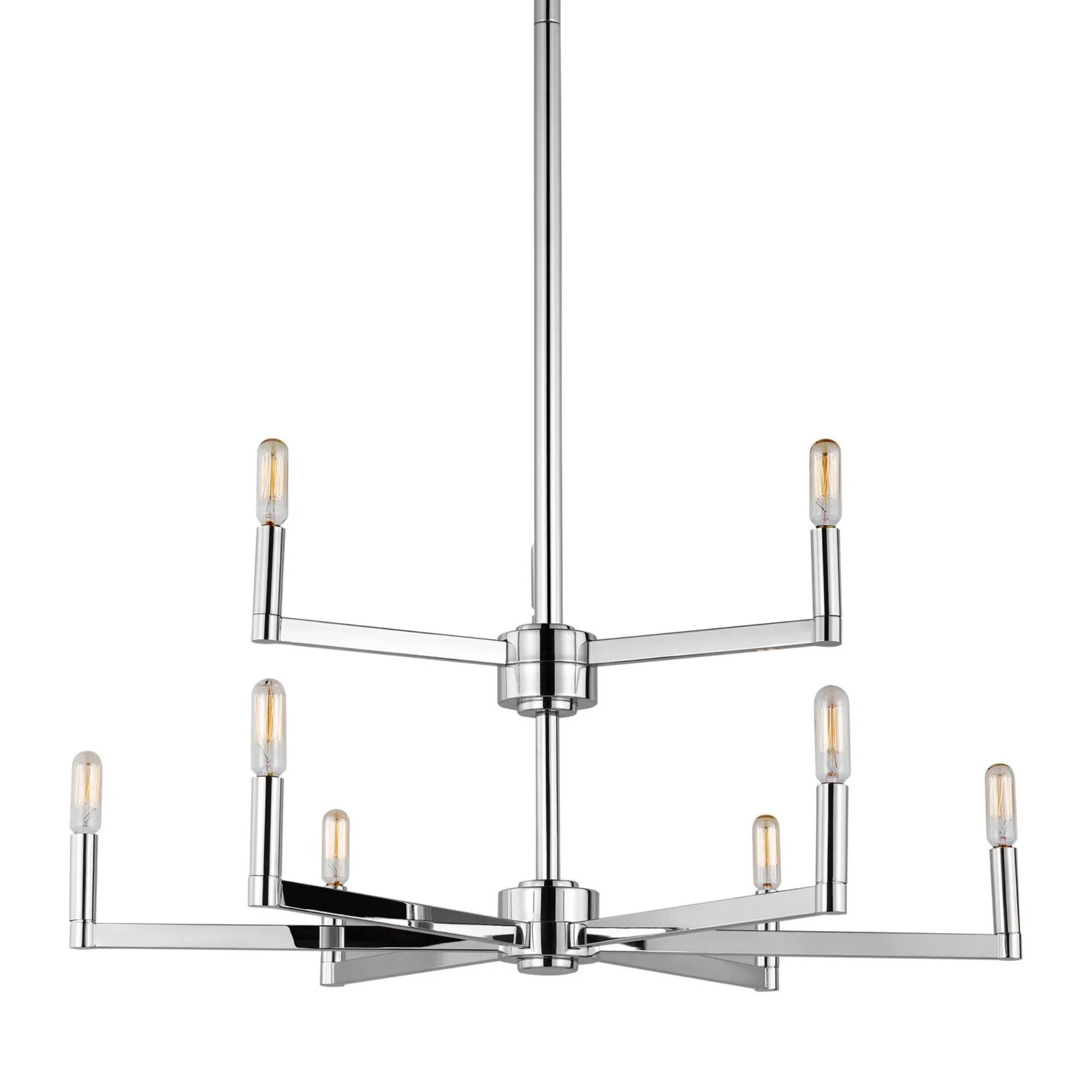 Fullton 30" 9-Light Chandelier, Chrome Finish - Bees Lighting