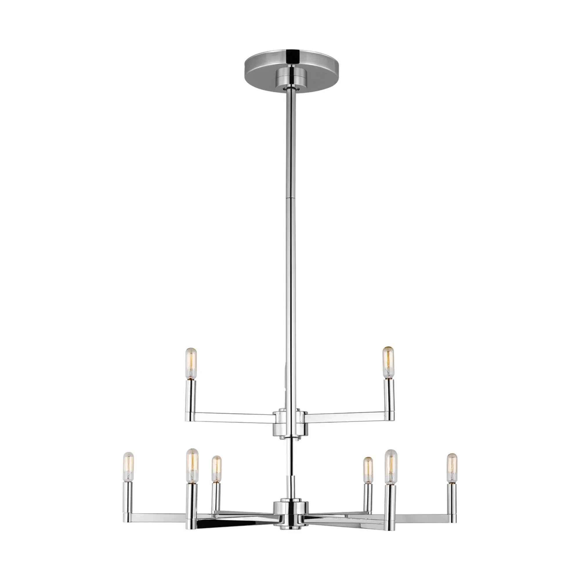 Fullton 30" 9-Light Chandelier, Chrome Finish - Bees Lighting