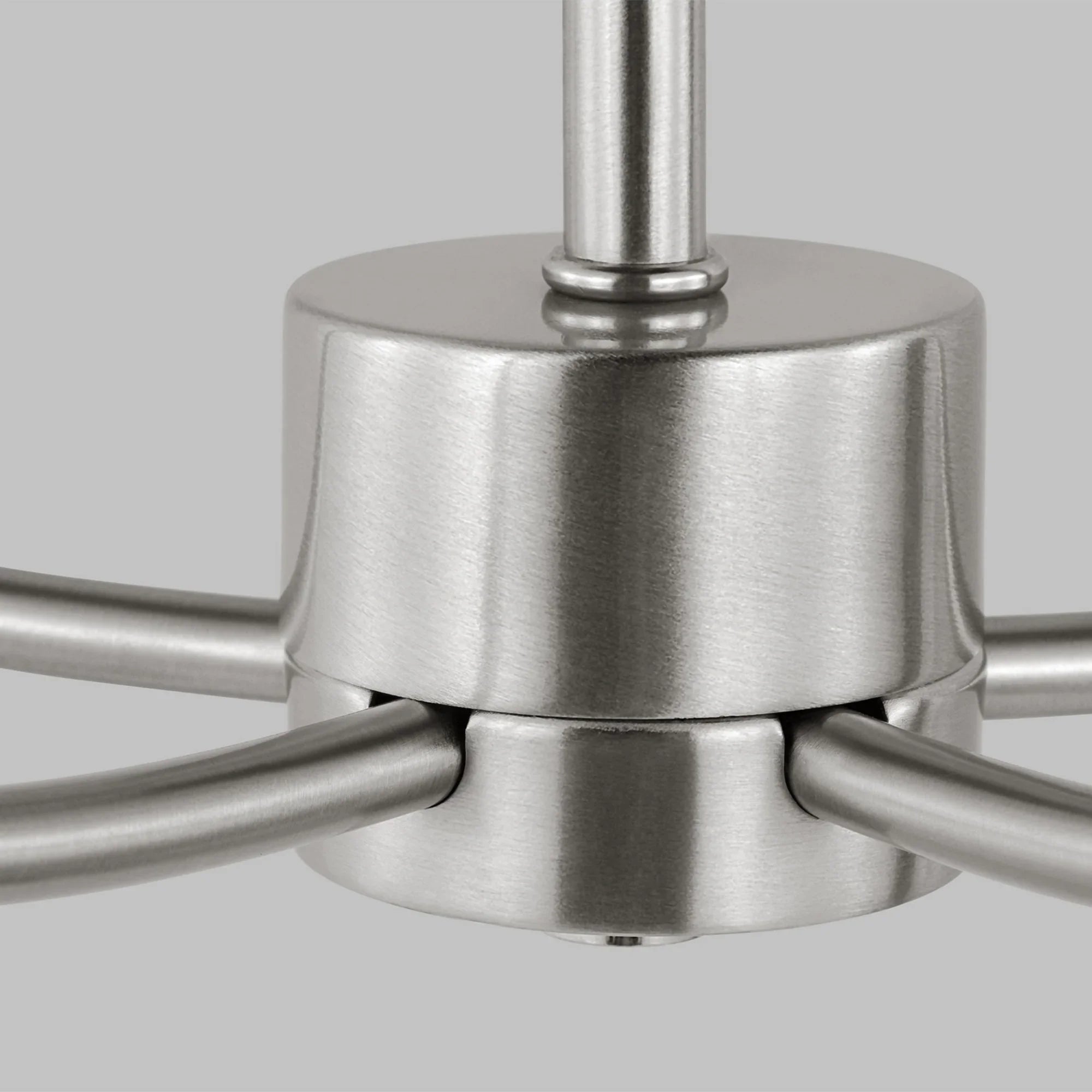 Greenwich 24" 5-Light LED Chandelier, Brushed Nickel Finish - Bees Lighting