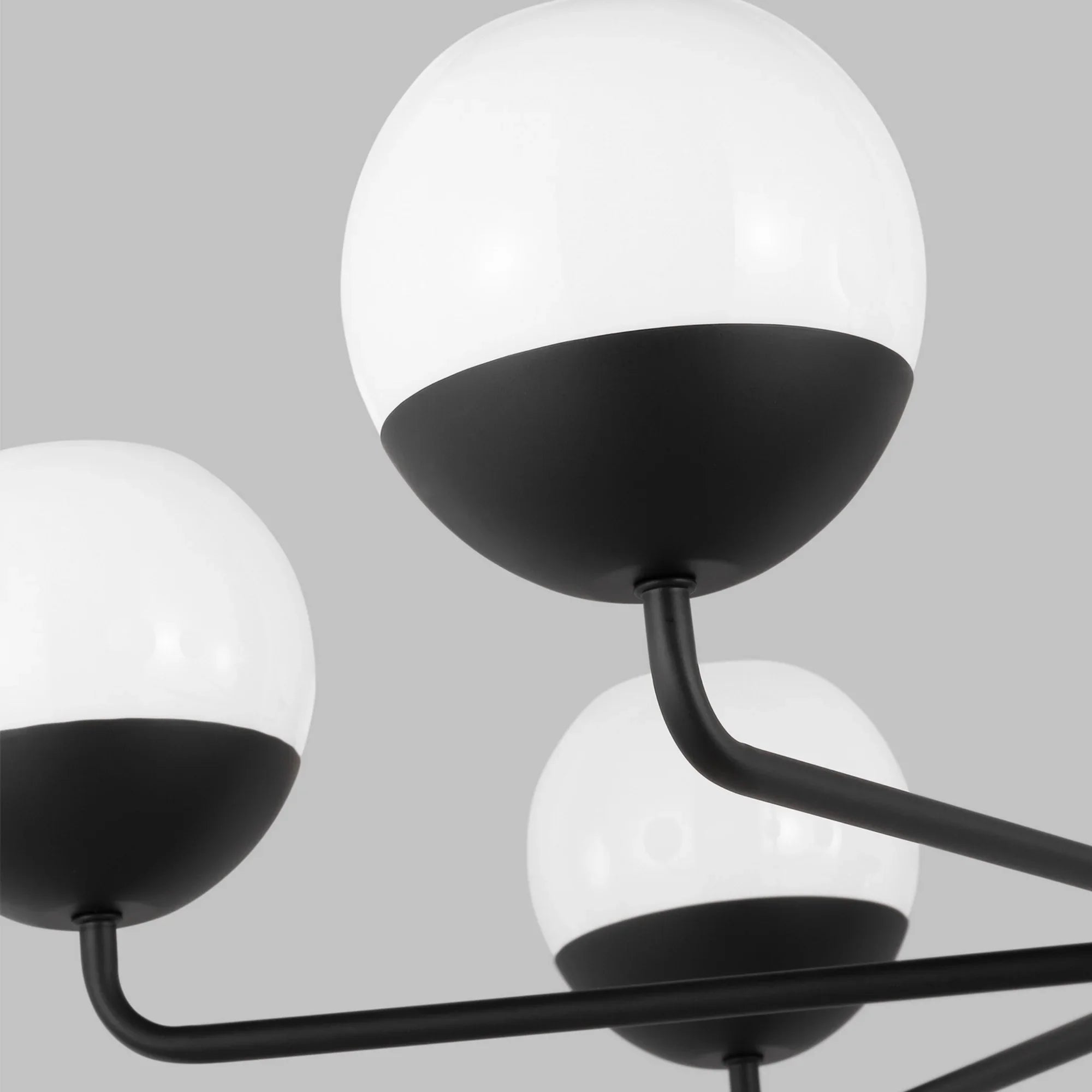 Alvin 38" 6-Light Chandelier, Midnight Black Finish - Bees Lighting