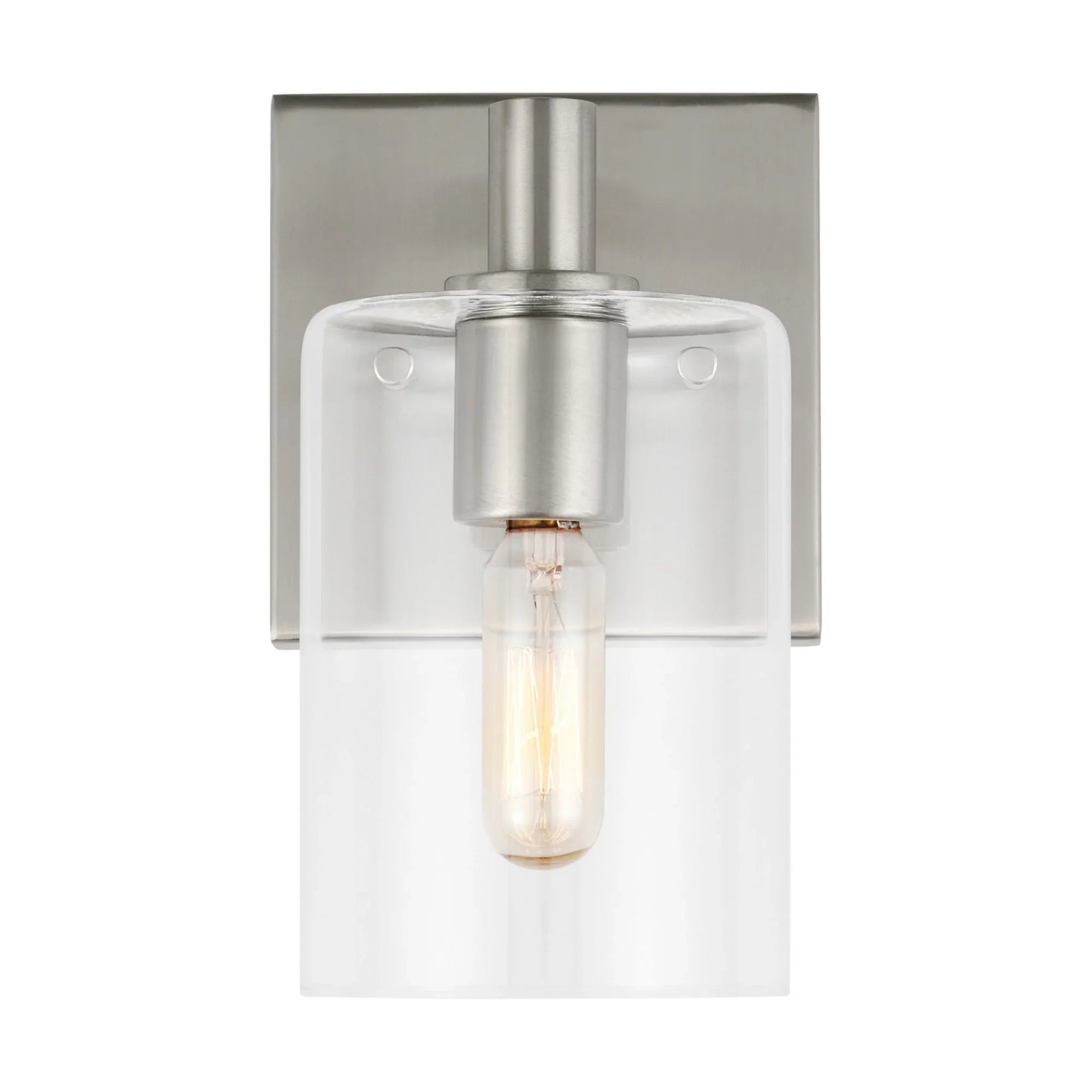 Fullton 8" Bath Sconce, Brushed Nickel Finish - Bees Lighting