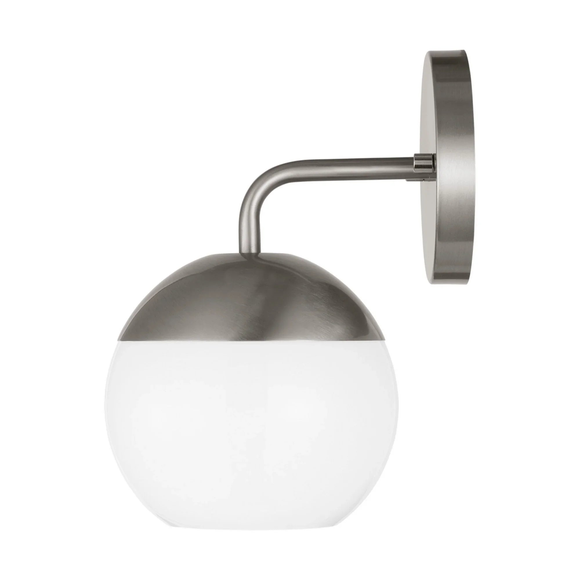 Alvin 10" Bathroom Sconce, Brushed Nickel Finish - Bees Lighting