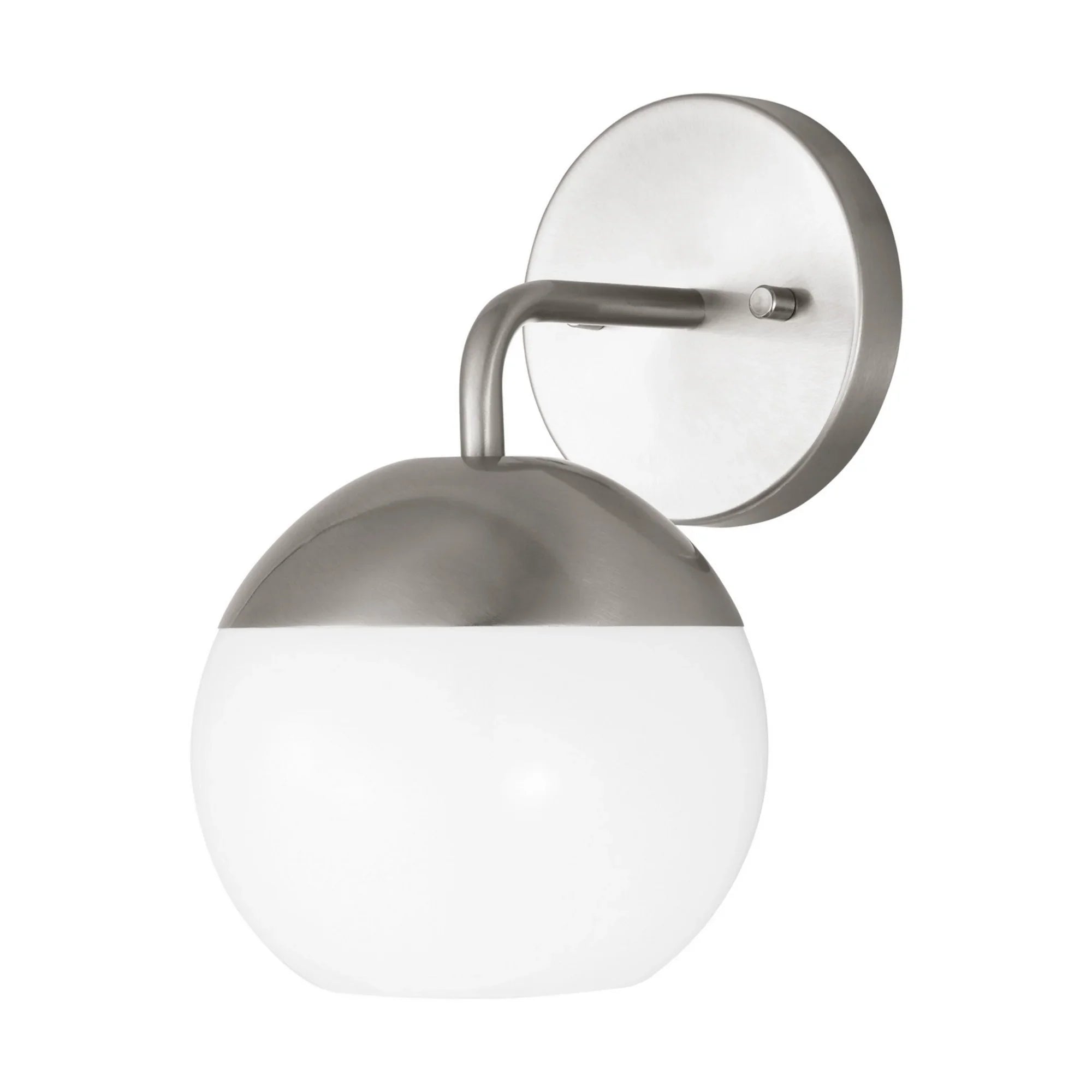 Alvin 10" Bathroom Sconce, Brushed Nickel Finish - Bees Lighting