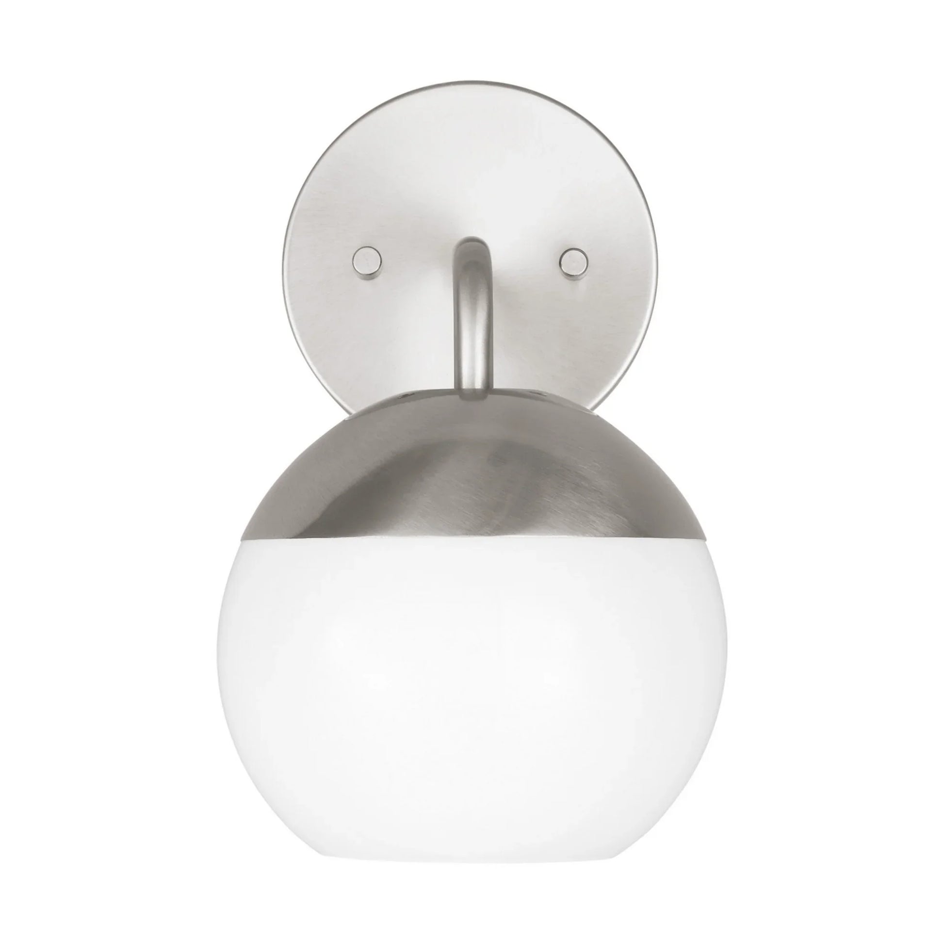 Alvin 10" LED Bathroom Sconce, Brushed Nickel Finish - Bees Lighting