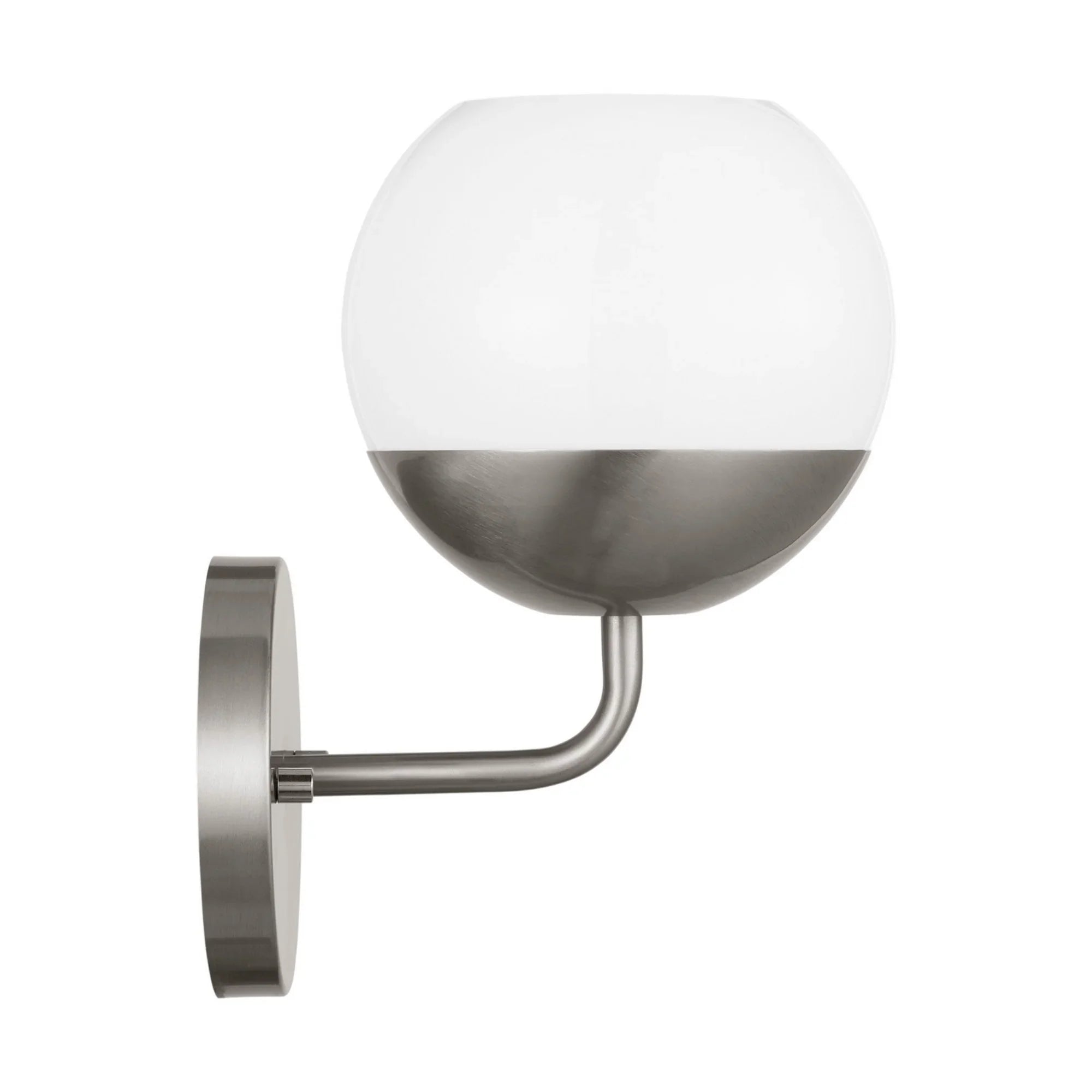 Alvin 10" LED Bathroom Sconce, Brushed Nickel Finish - Bees Lighting