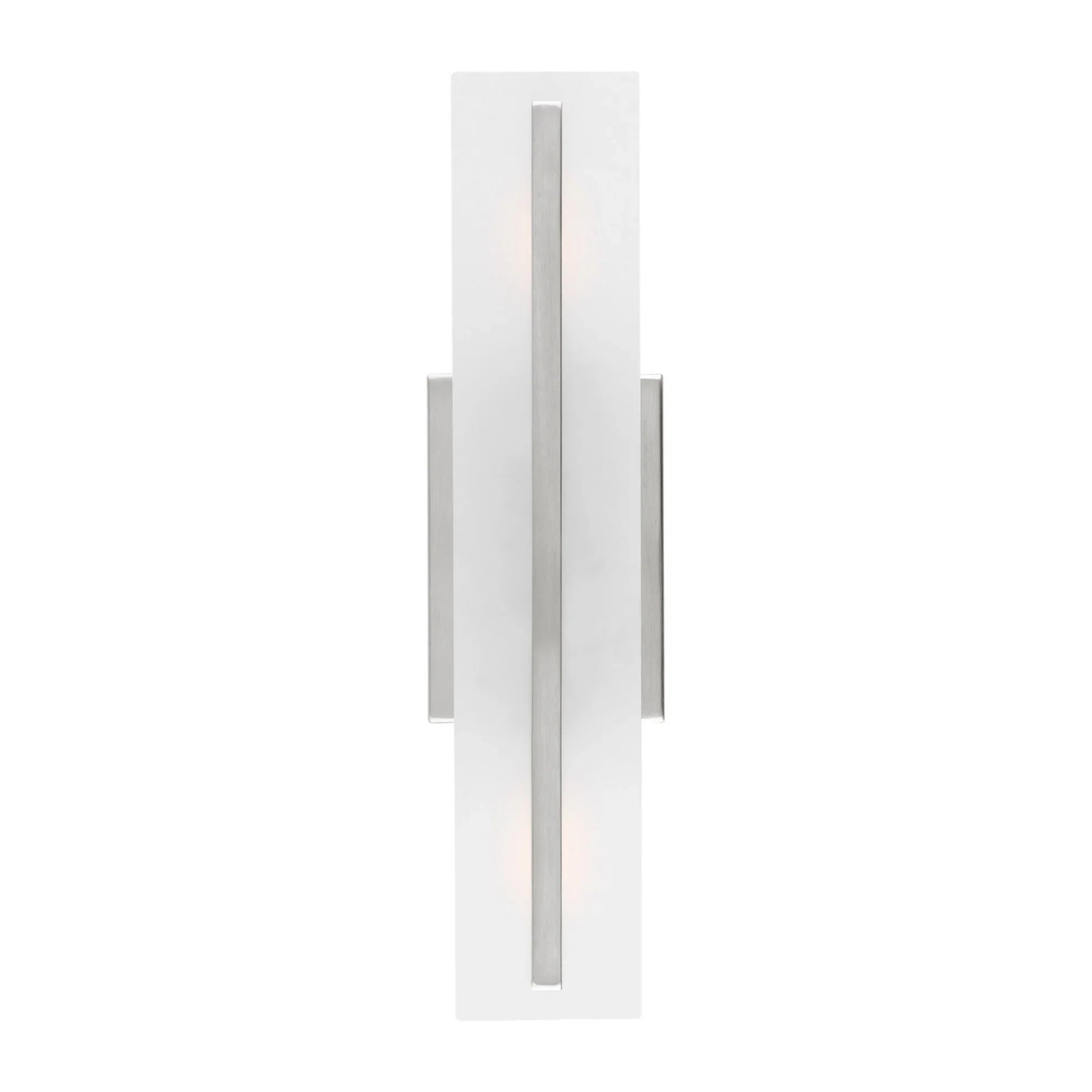 Dex 18" Small 2-Light LED Bathroom Vanity, Brushed Nickel Finish - Bees Lighting