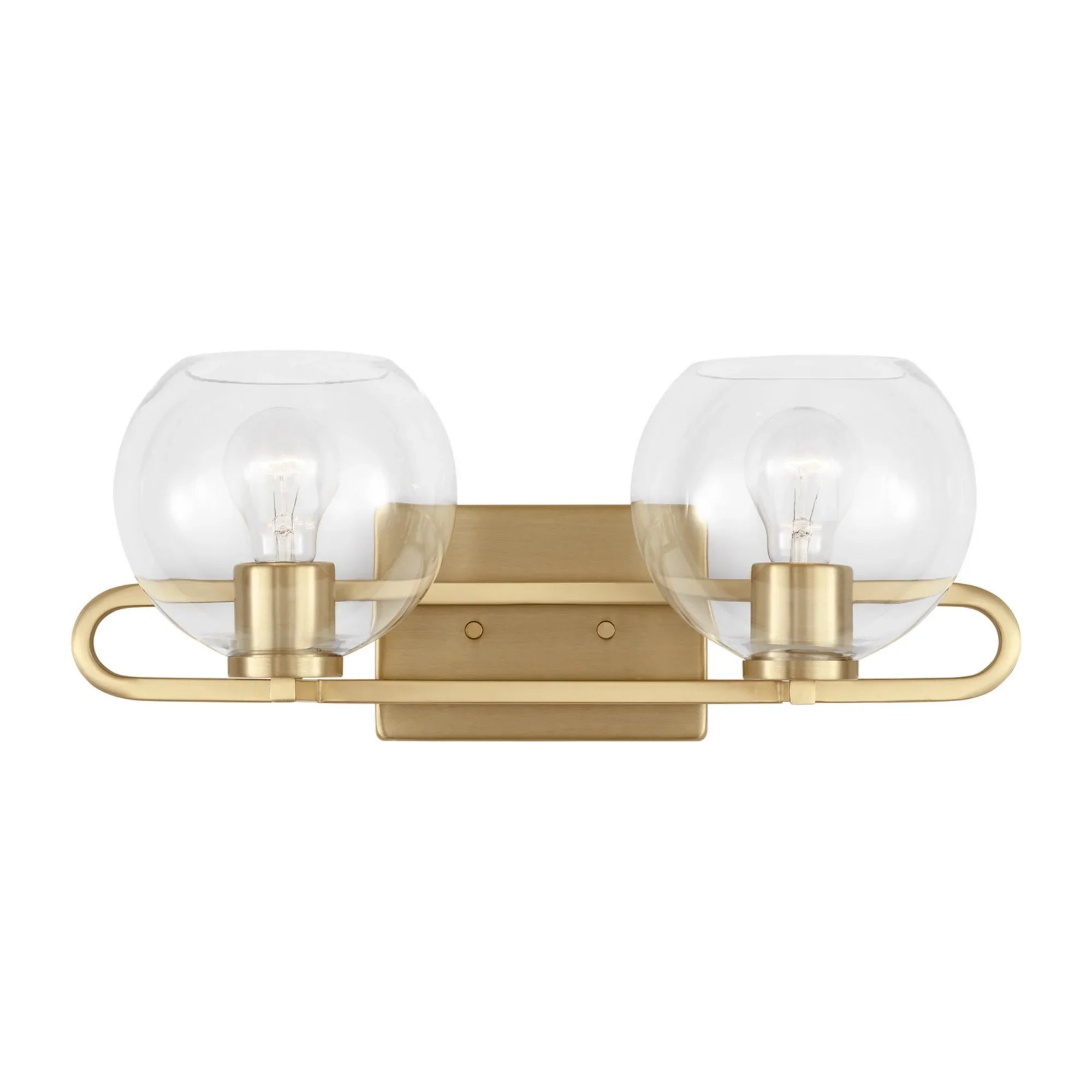Codyn 20" 2-Light Bathroom Vanity, Satin Brass Finish - Bees Lighting