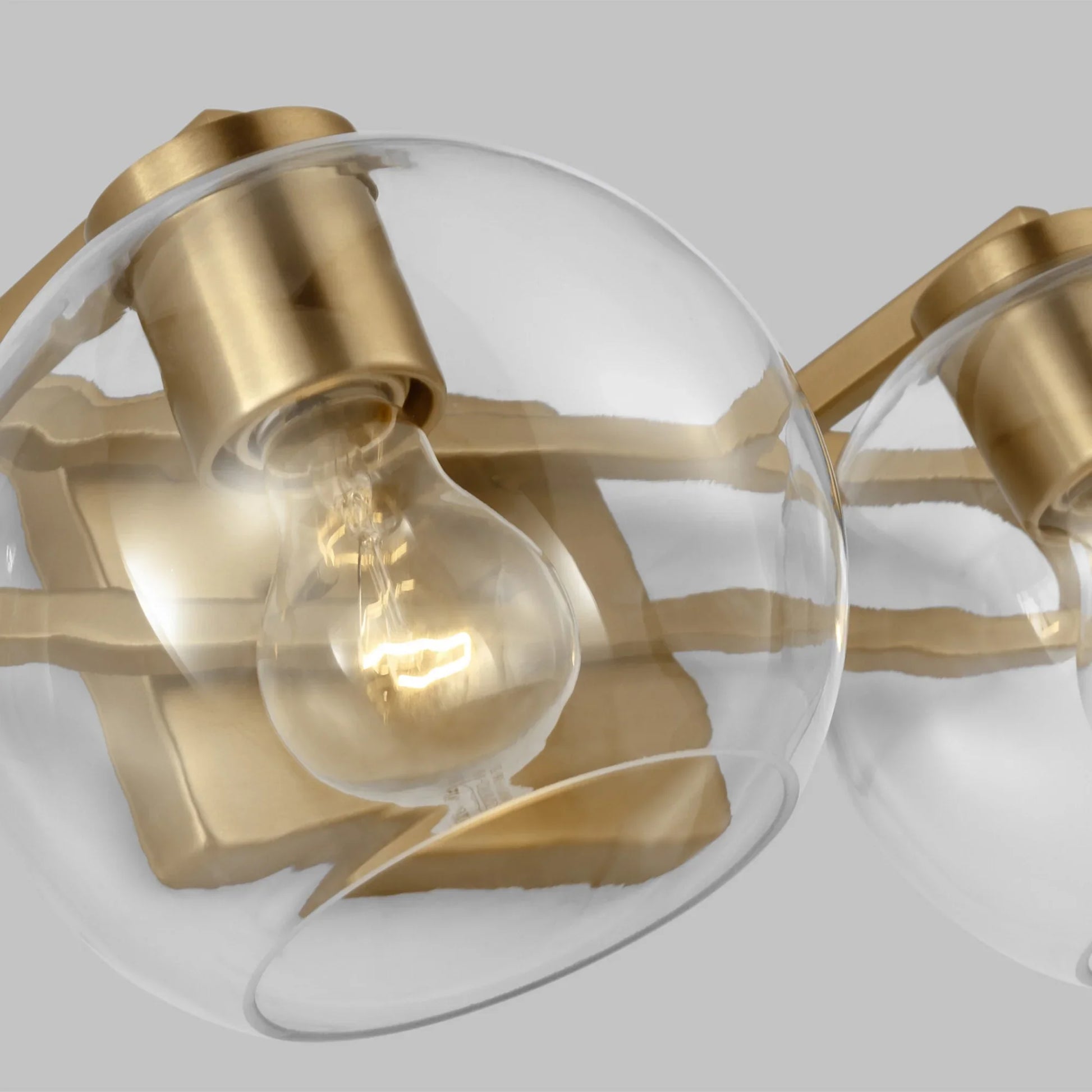 Codyn 20" 2-Light Bathroom Vanity, Satin Brass Finish - Bees Lighting