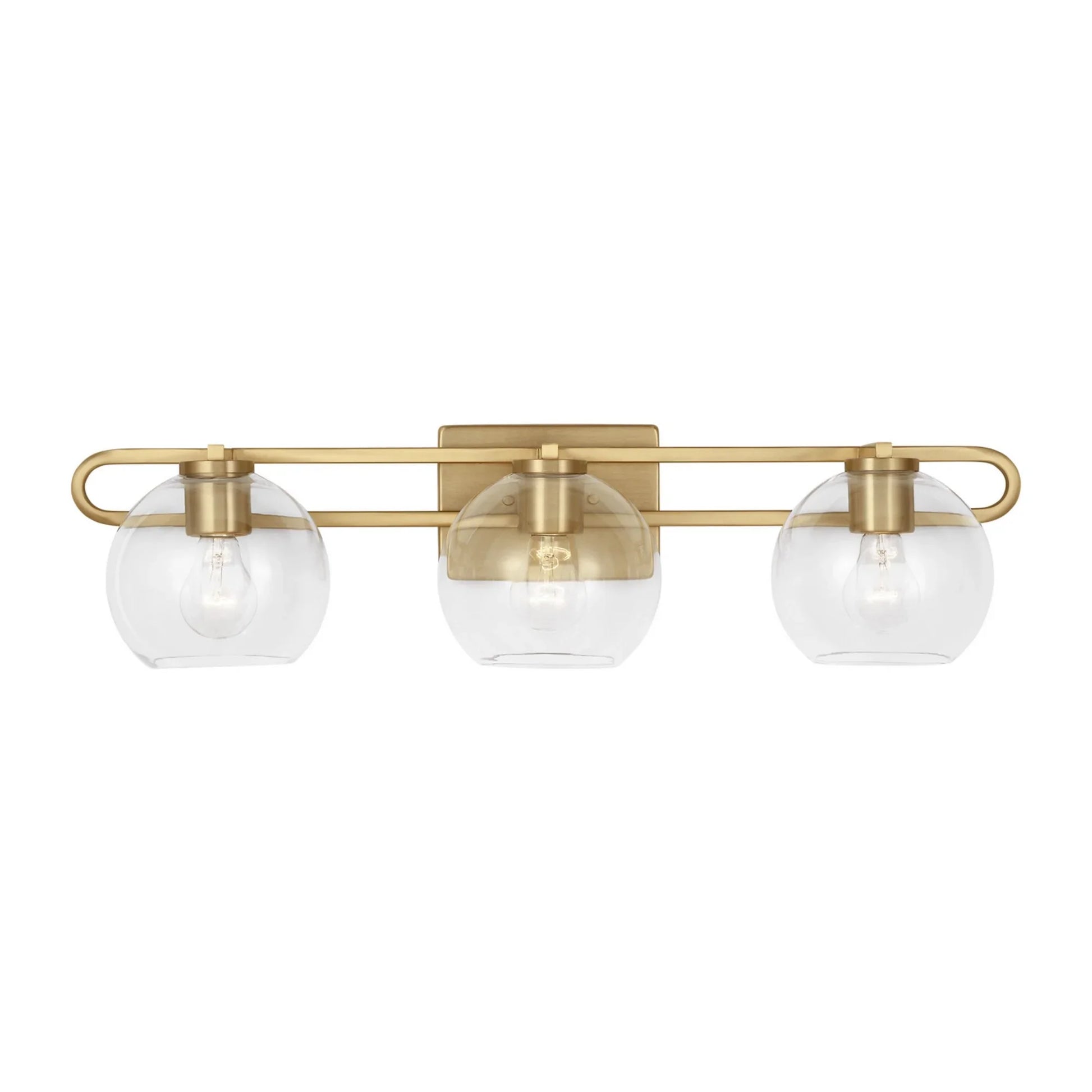 Codyn 30" 3-Light Bathroom Vanity, Satin Brass Finish - Bees Lighting