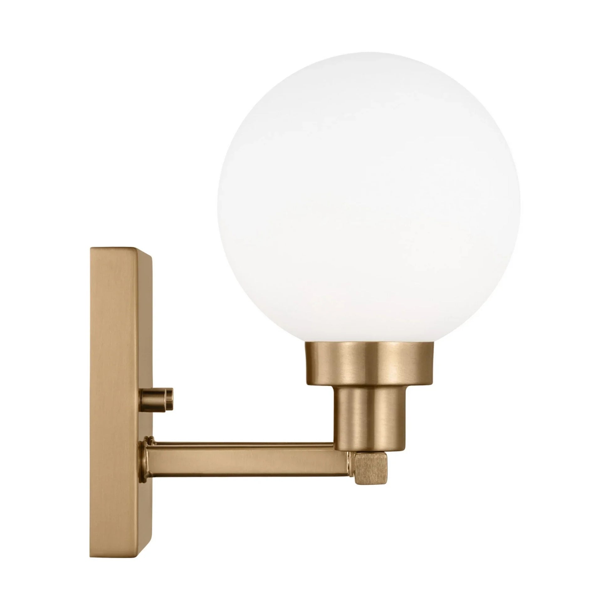 Clybourn 13" 2-Light Bathroom Vanity, Satin Brass Finish - Bees Lighting