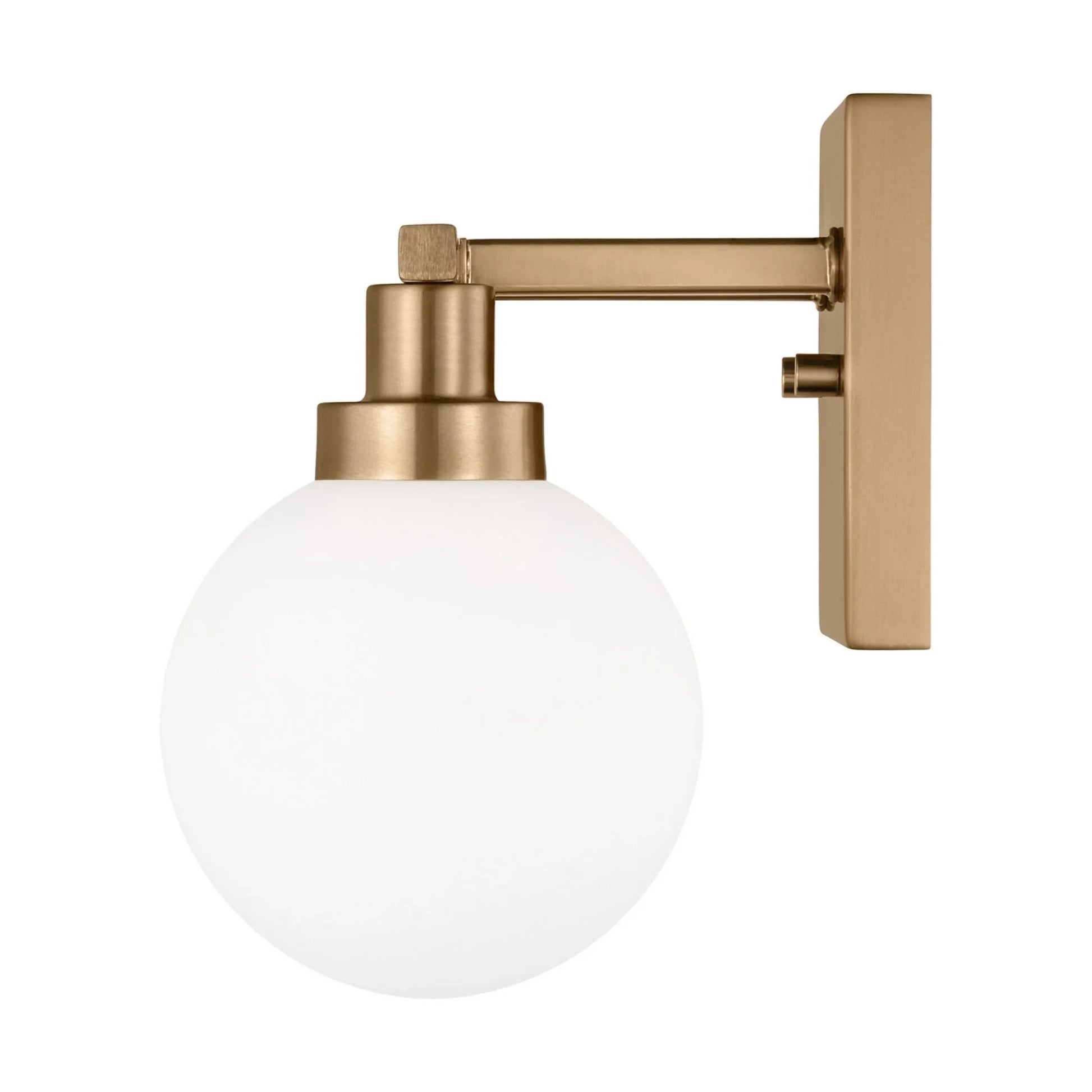 Clybourn 13" 2-Light Bathroom Vanity, Satin Brass Finish - Bees Lighting