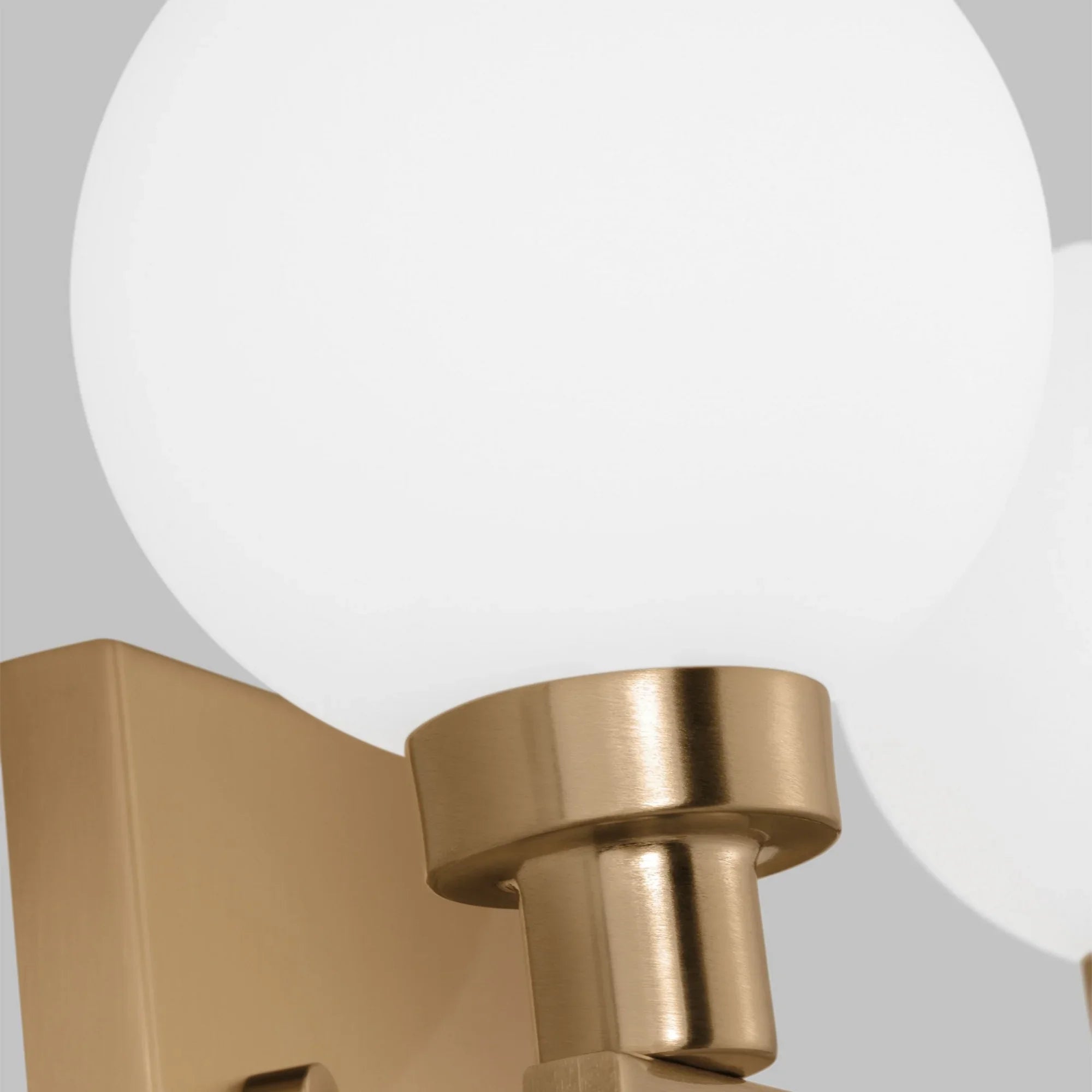 Clybourn 13" 2-Light Bathroom Vanity, Satin Brass Finish - Bees Lighting