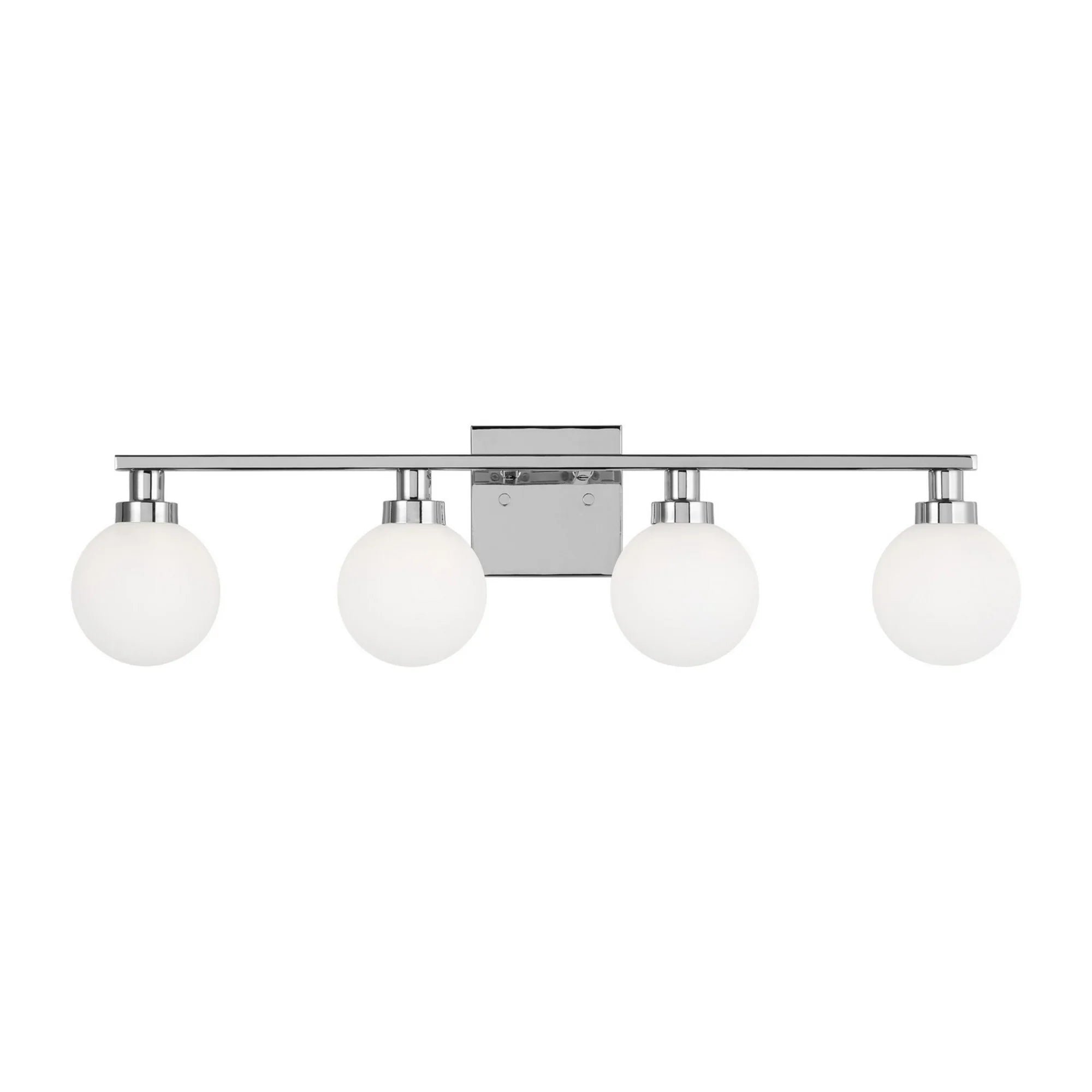 Clybourn 30" 4-Light Bathroom Vanity, Chrome Finish - Bees Lighting