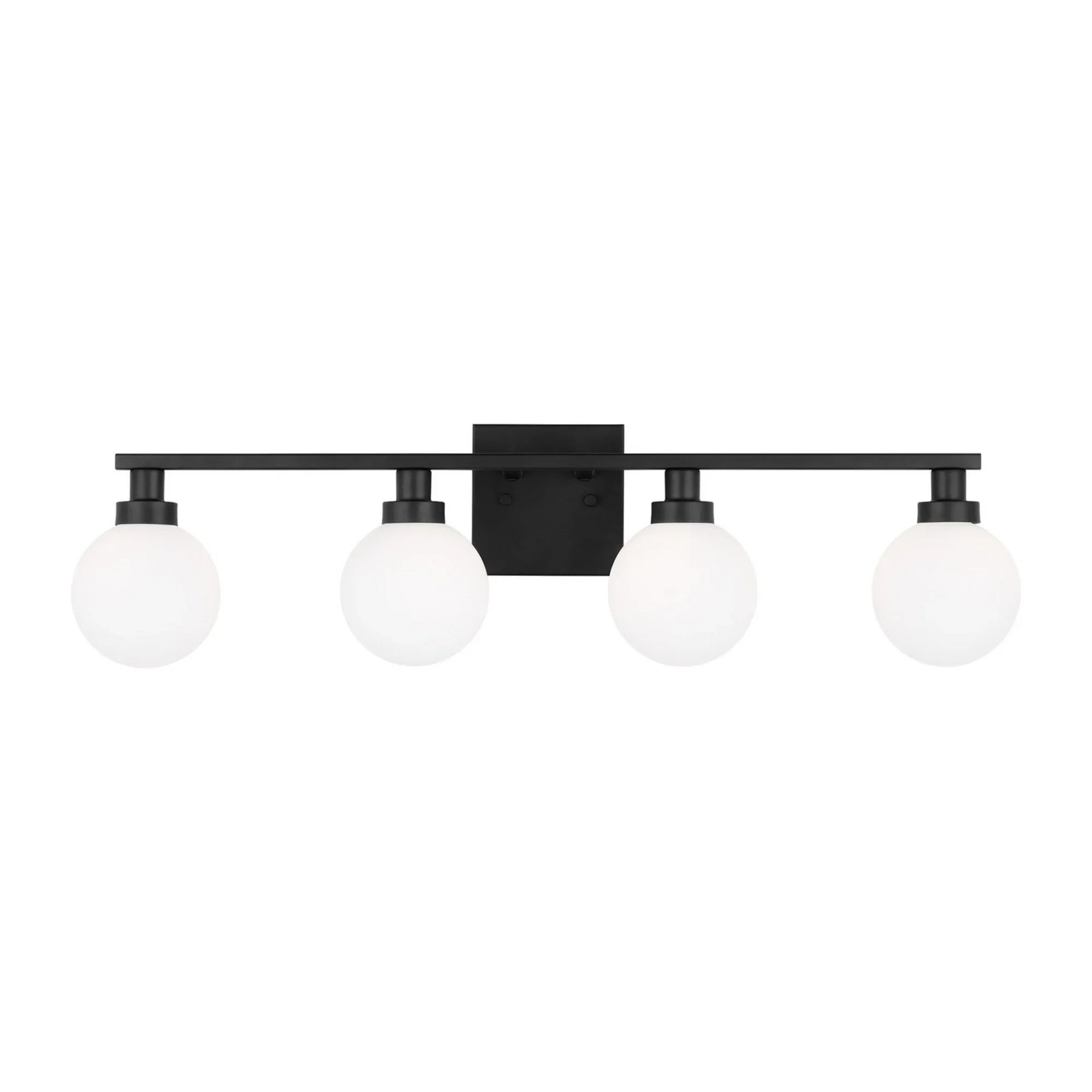 Clybourn 30" 4-Light Bathroom Vanity, Midnight Black Finish - Bees Lighting