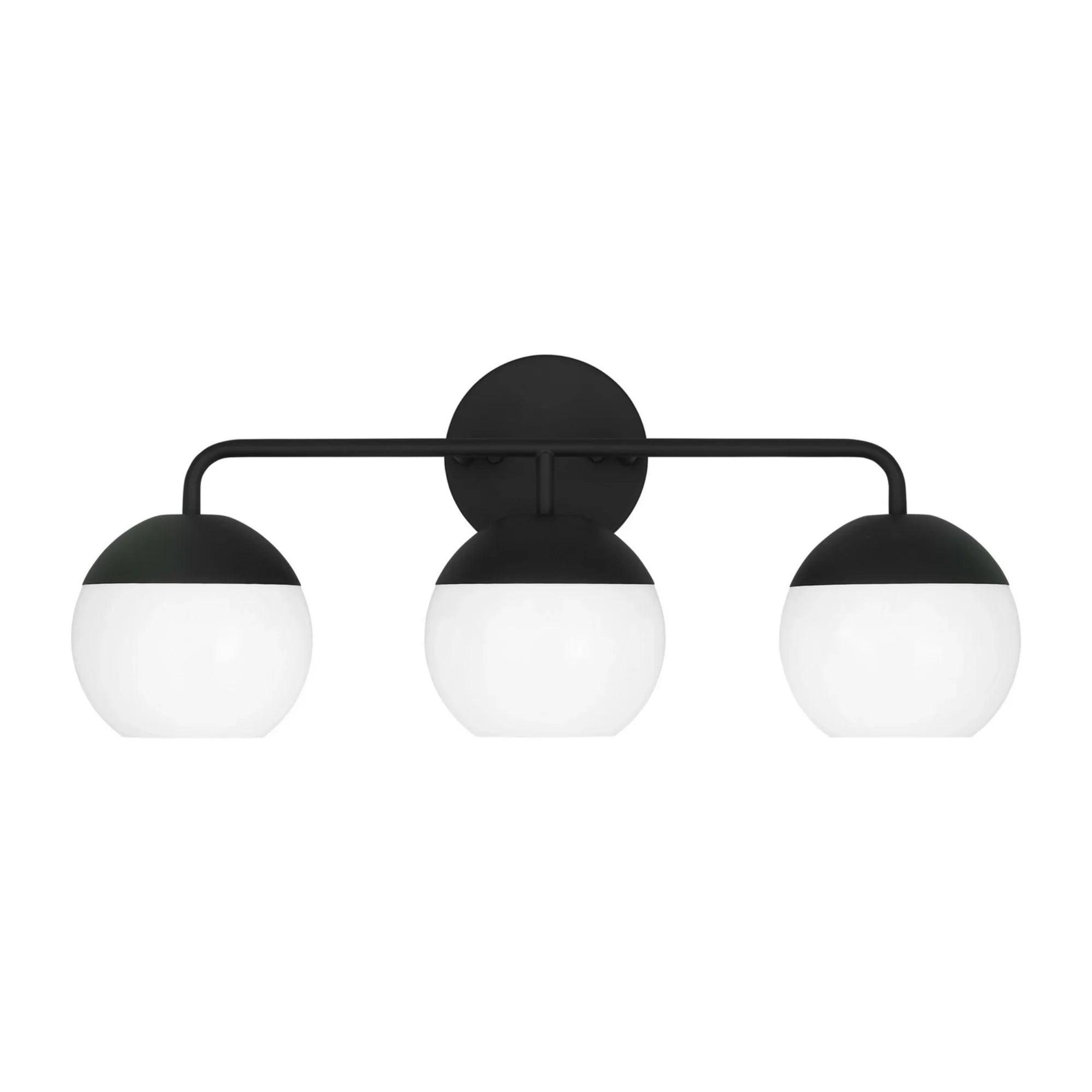 Alvin 24" 3-Light LED Bathroom Vanity, Midnight Black Finish - Bees Lighting