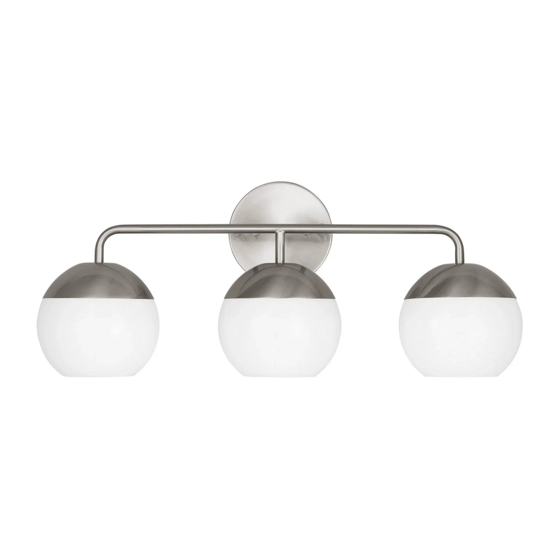 Alvin 24" 3-Light LED Bathroom Vanity, Brushed Nickel Finish - Bees Lighting