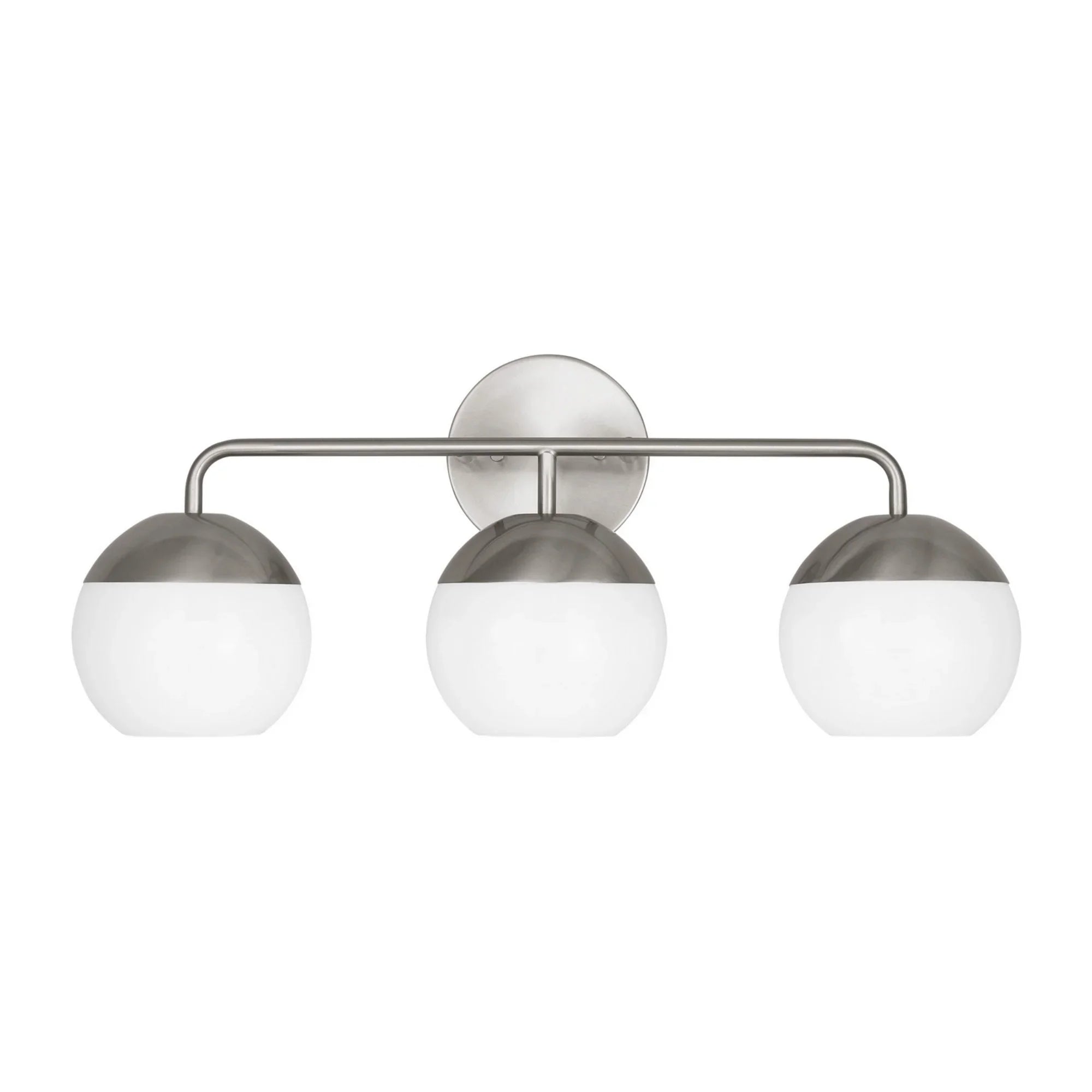 Alvin 24" 3-Light LED Bathroom Vanity, Brushed Nickel Finish - Bees Lighting