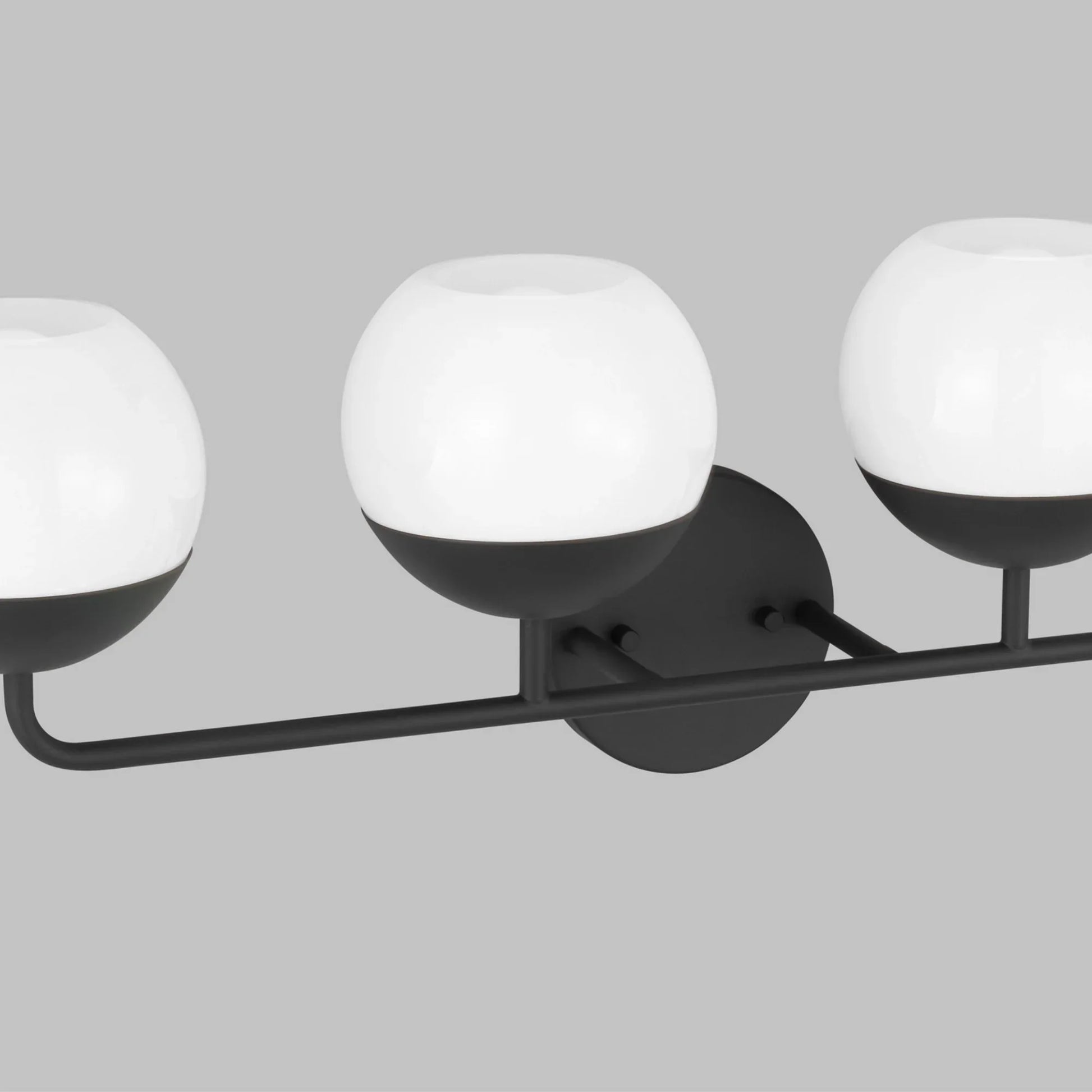 Alvin 33" 4-Light Bathroom Vanity, Midnight Black Finish - Bees Lighting