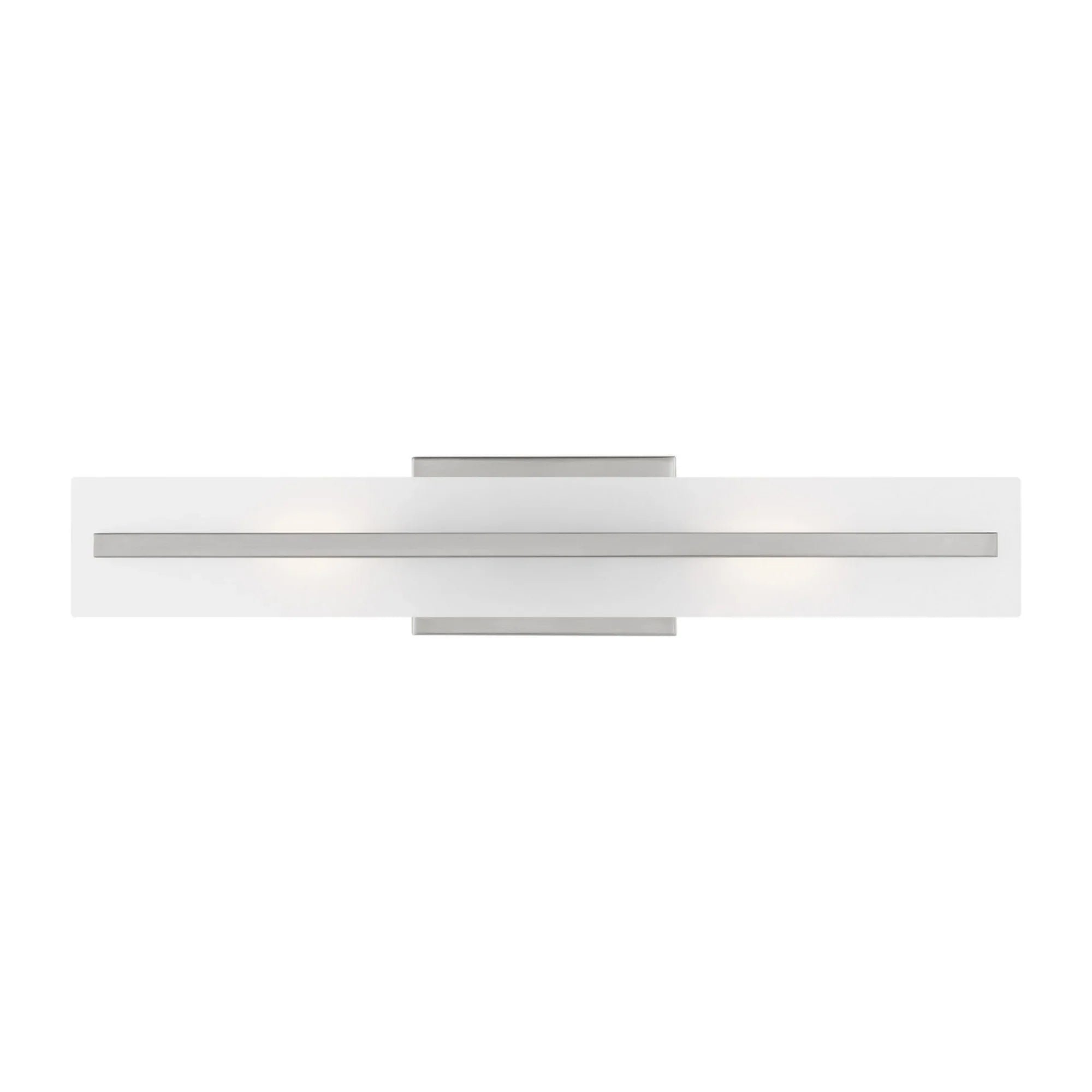Dex 24" Medium 2-Light Bathroom Vanity, Brushed Nickel Finish - Bees Lighting