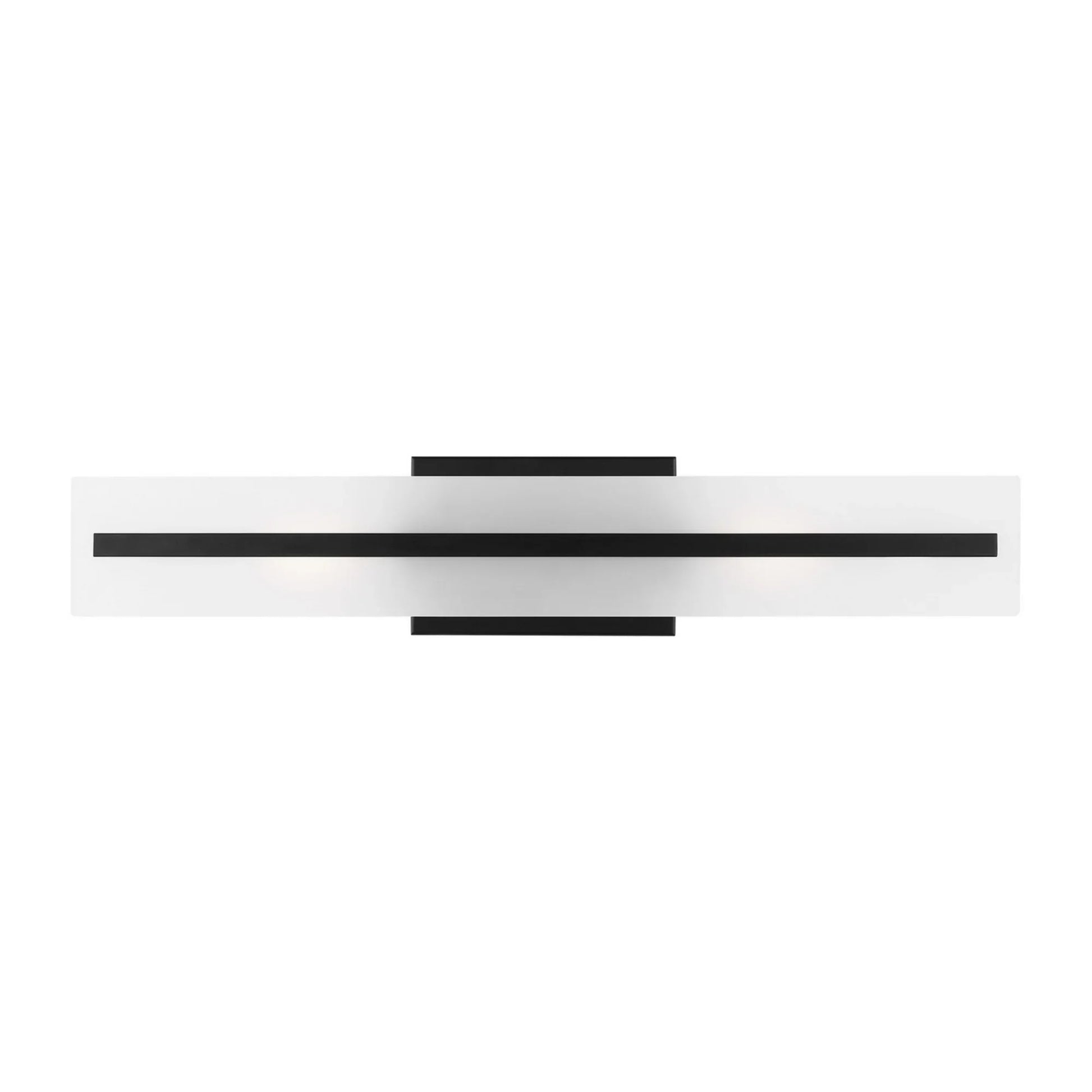 Dex 24" Medium 2-Light LED Bathroom Vanity, Midnight Black Finish - Bees Lighting