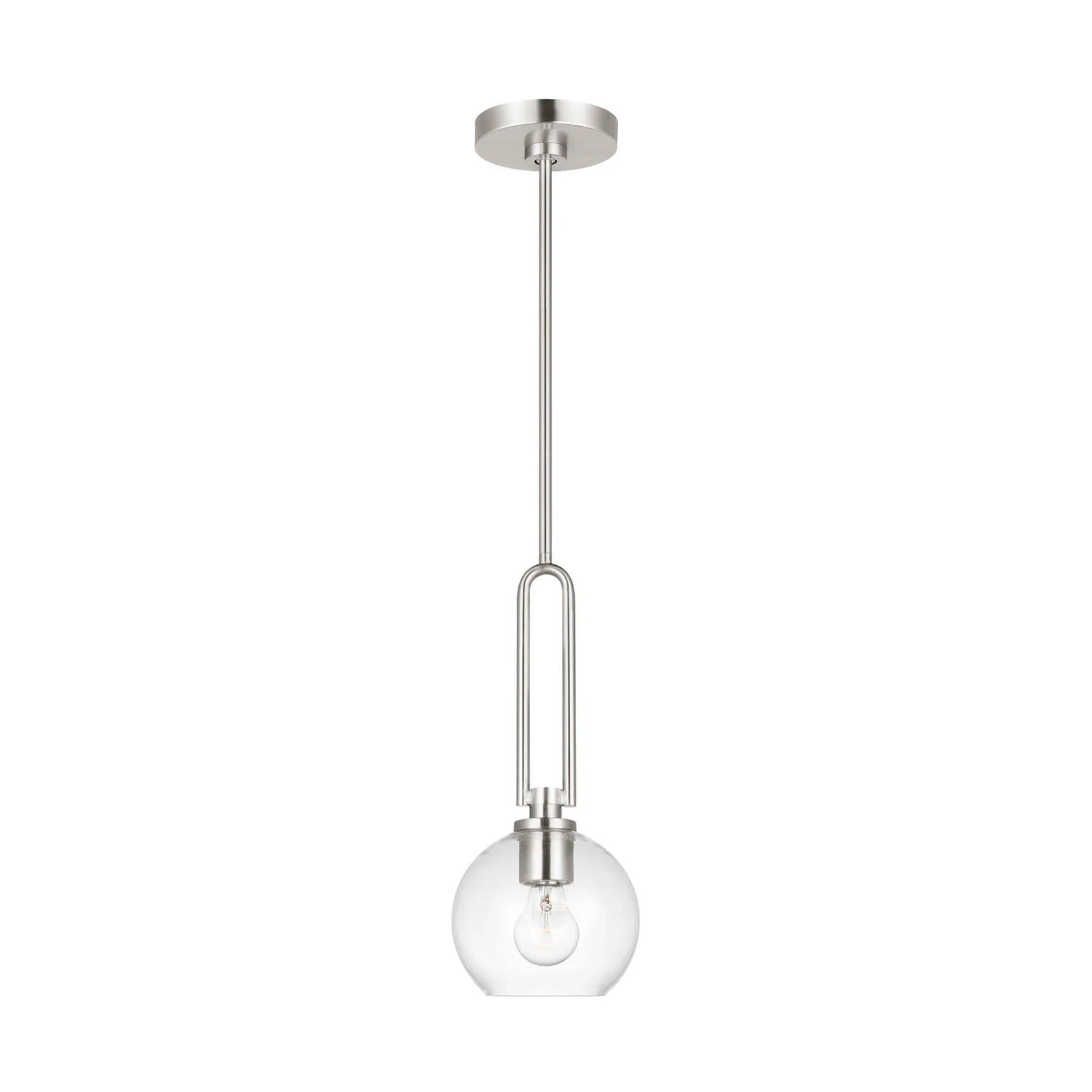 Codyn 10" Mini Pendant, Brushed Nickel Finish - Bees Lighting