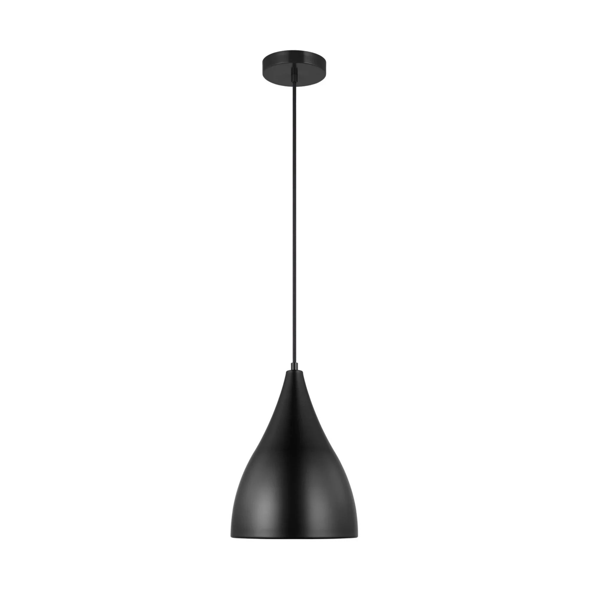 Oden 12" Small Pendant, Midnight Black Finish - Bees Lighting