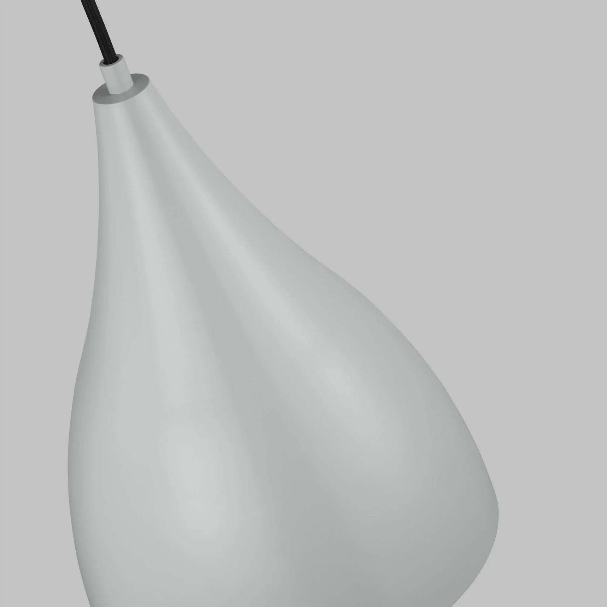 Oden 12" Small Pendant, Matte Grey Finish - Bees Lighting