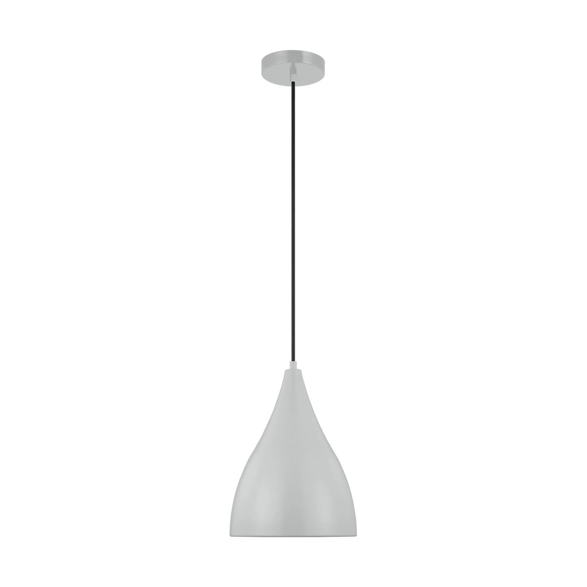 Oden 12" Small Pendant, Matte Grey Finish - Bees Lighting
