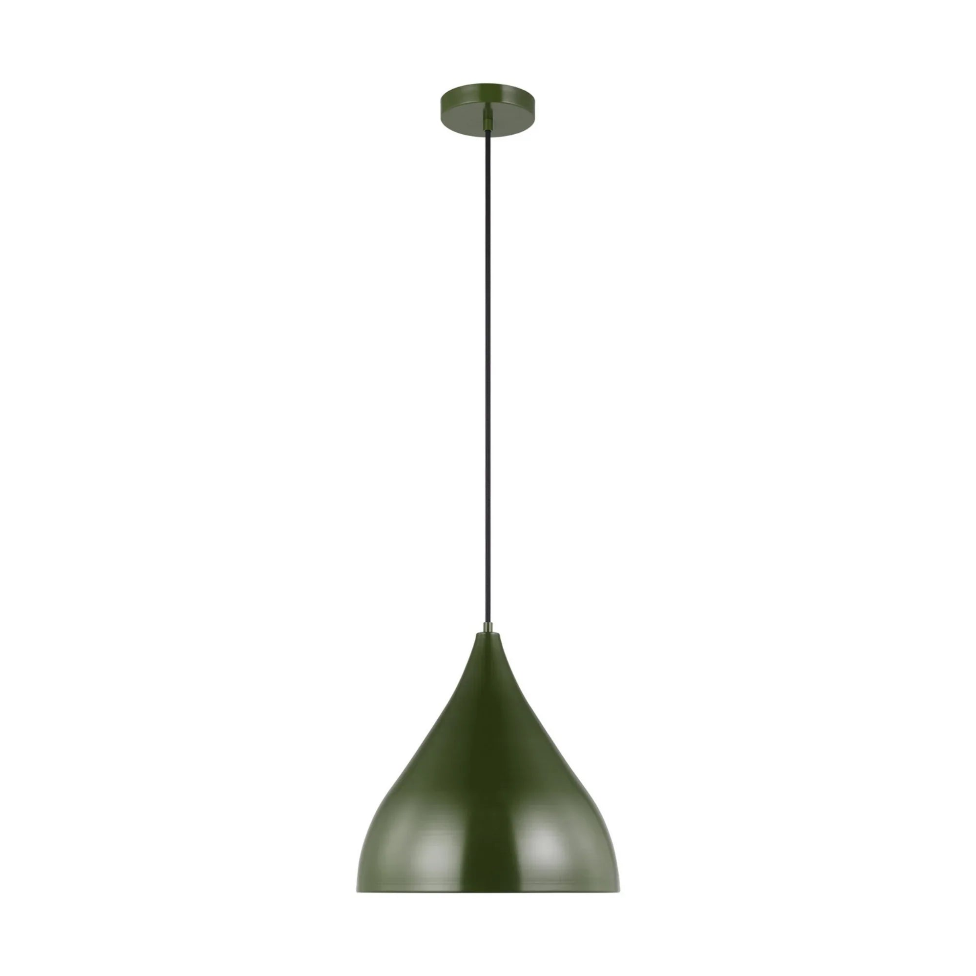 Oden 14" LED Medium Pendant, Olive Finish - Bees Lighting