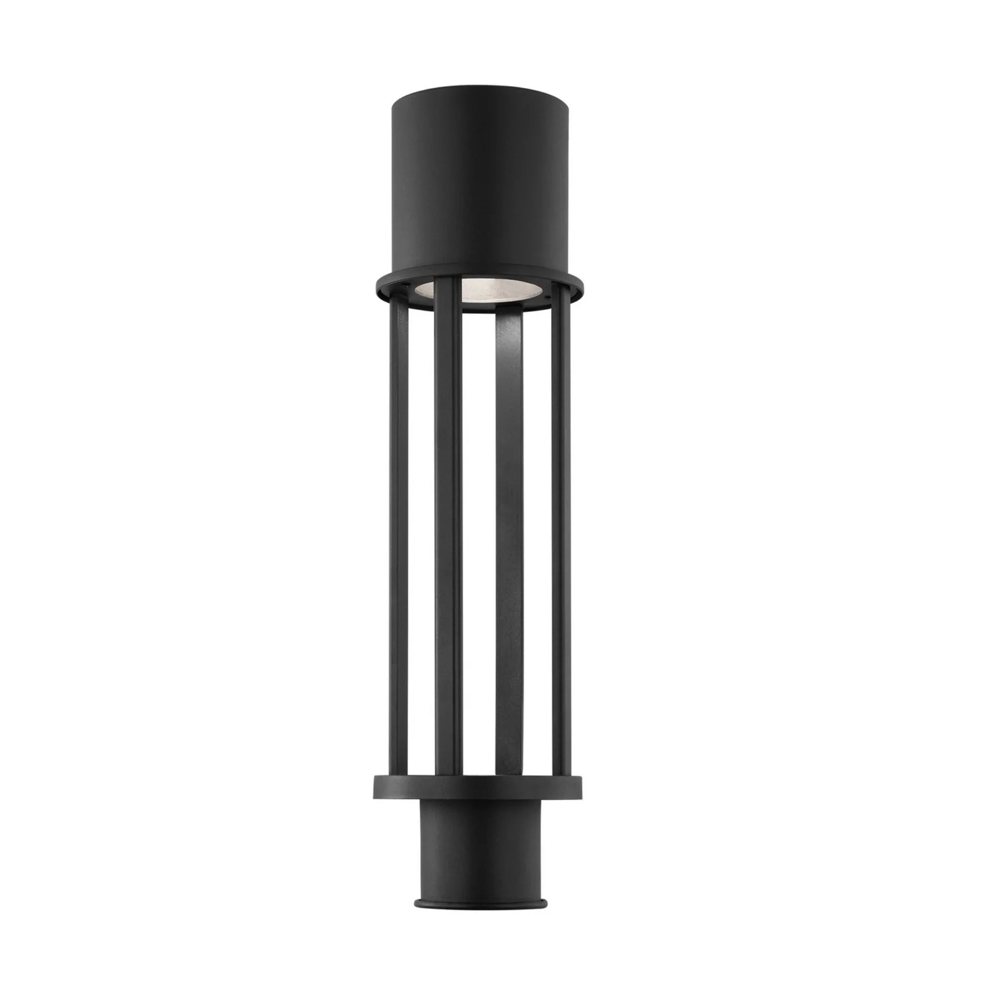 Union 21" LED Outdoor Post Lantern, Black Finish - Bees Lighting