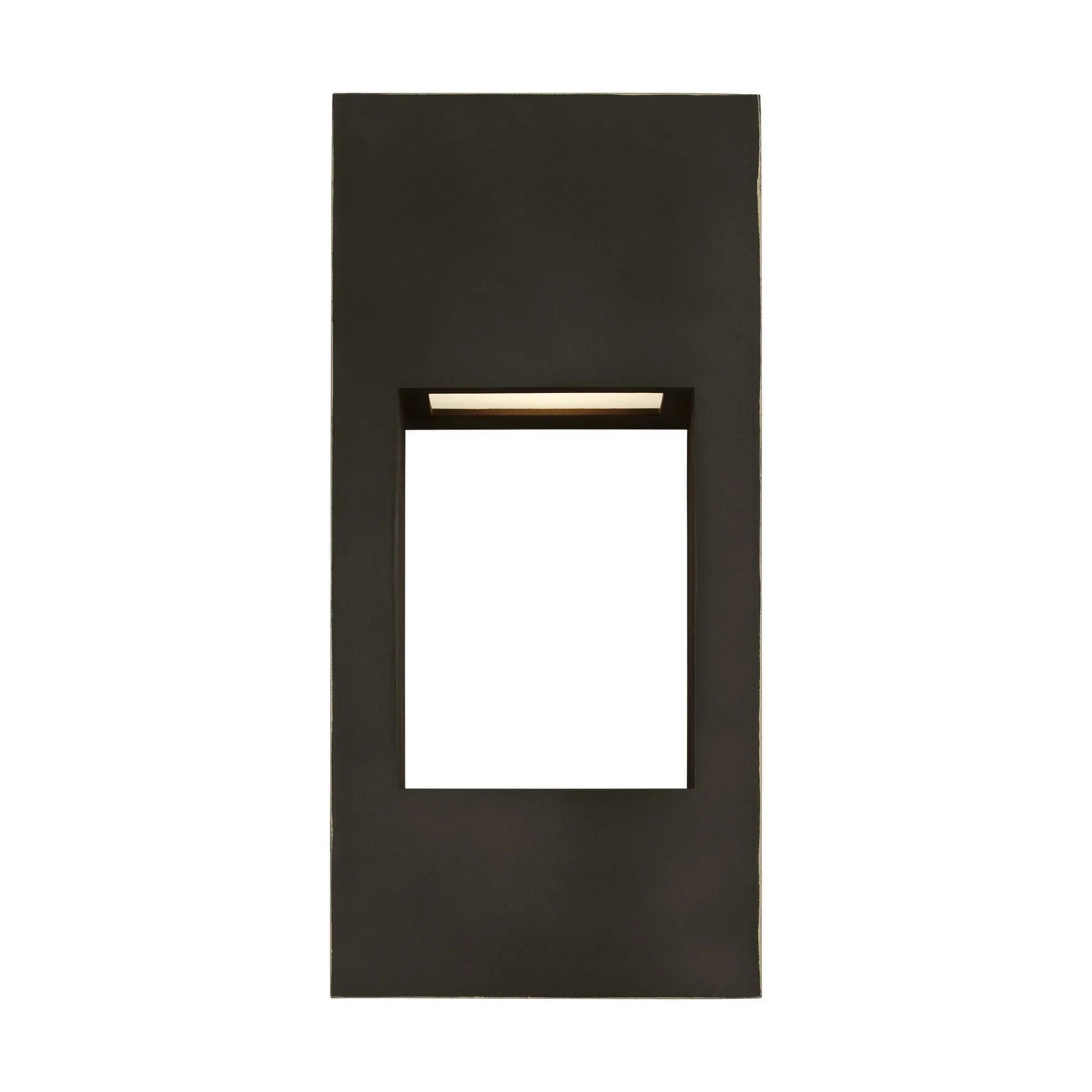 Testa 12" Small LED Outdoor Wall Lantern, Antique Bronze Finish - Bees Lighting