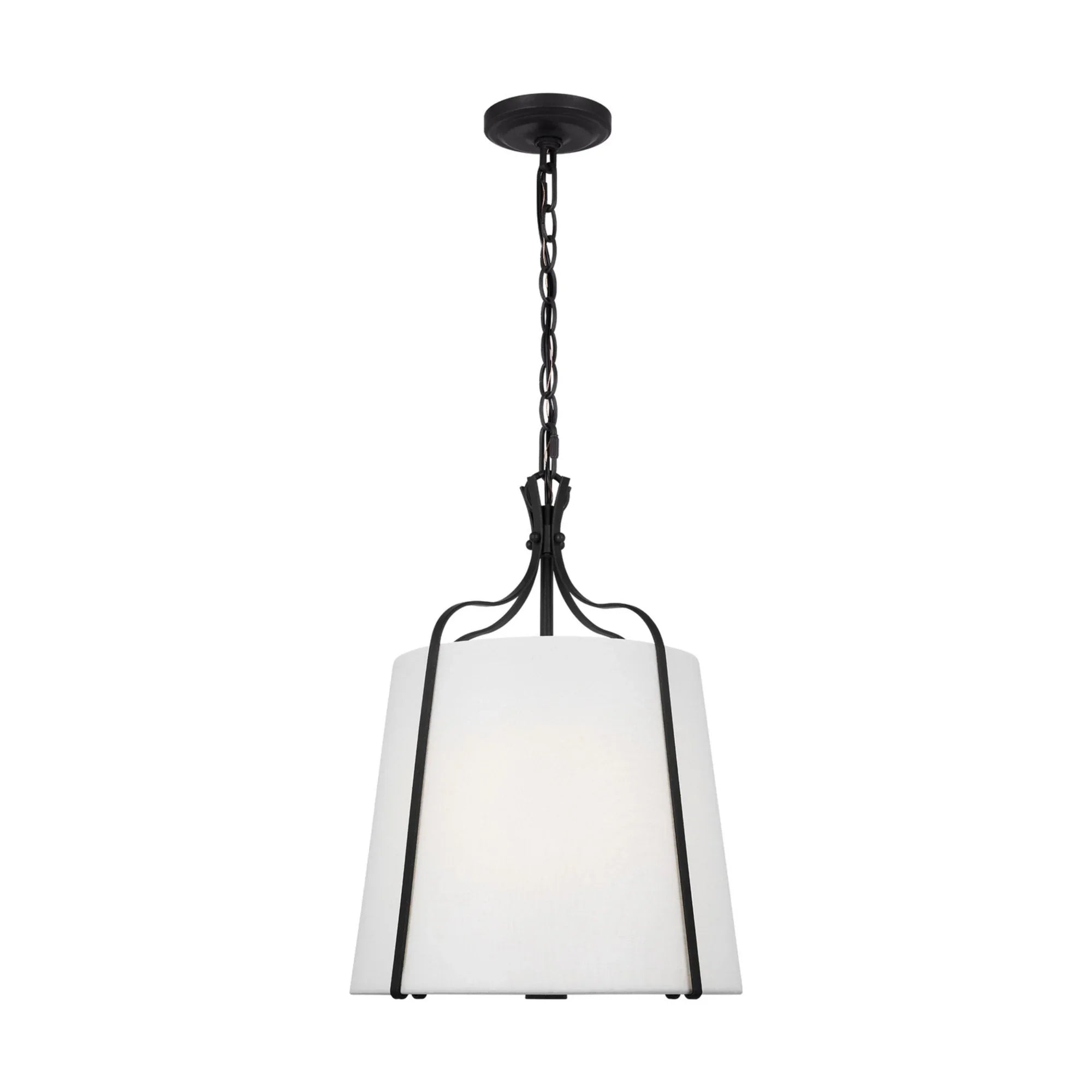Leander 14" Small Hanging Shade, Smith Steel Finish - Bees Lighting