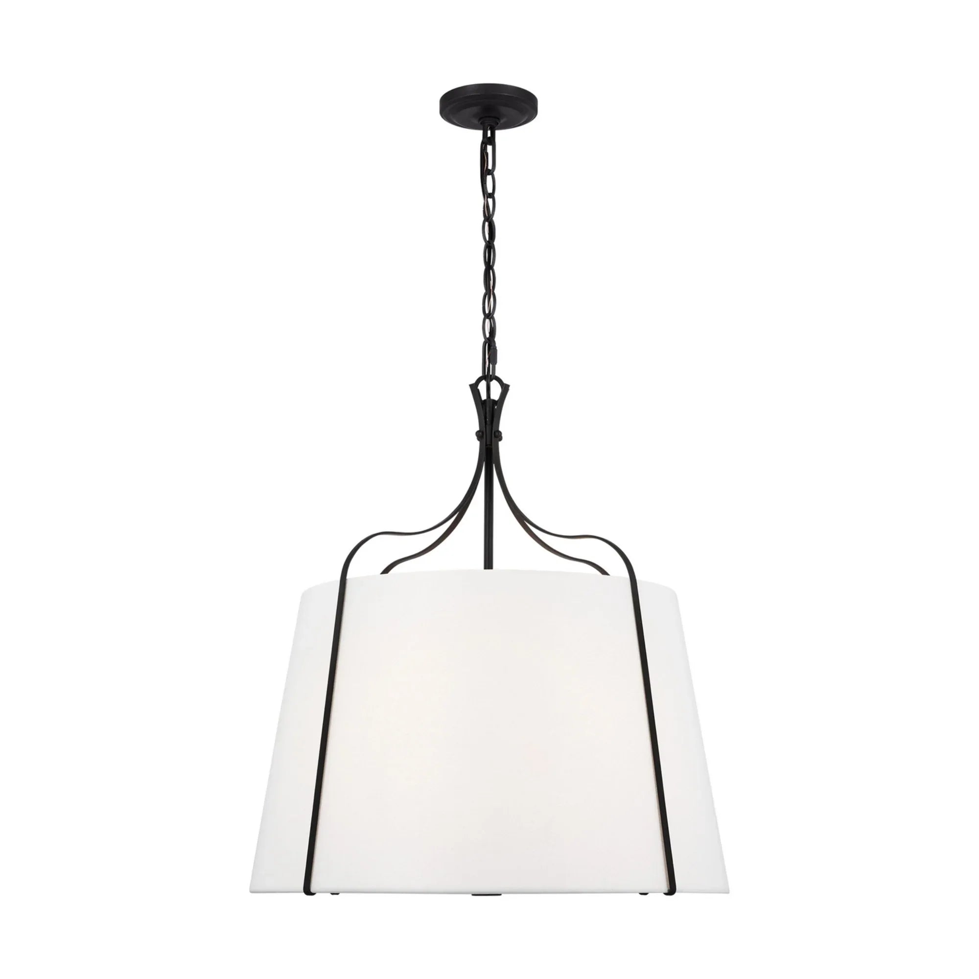 Leander 24" Large Hanging Shade, Smith Steel Finish - Bees Lighting