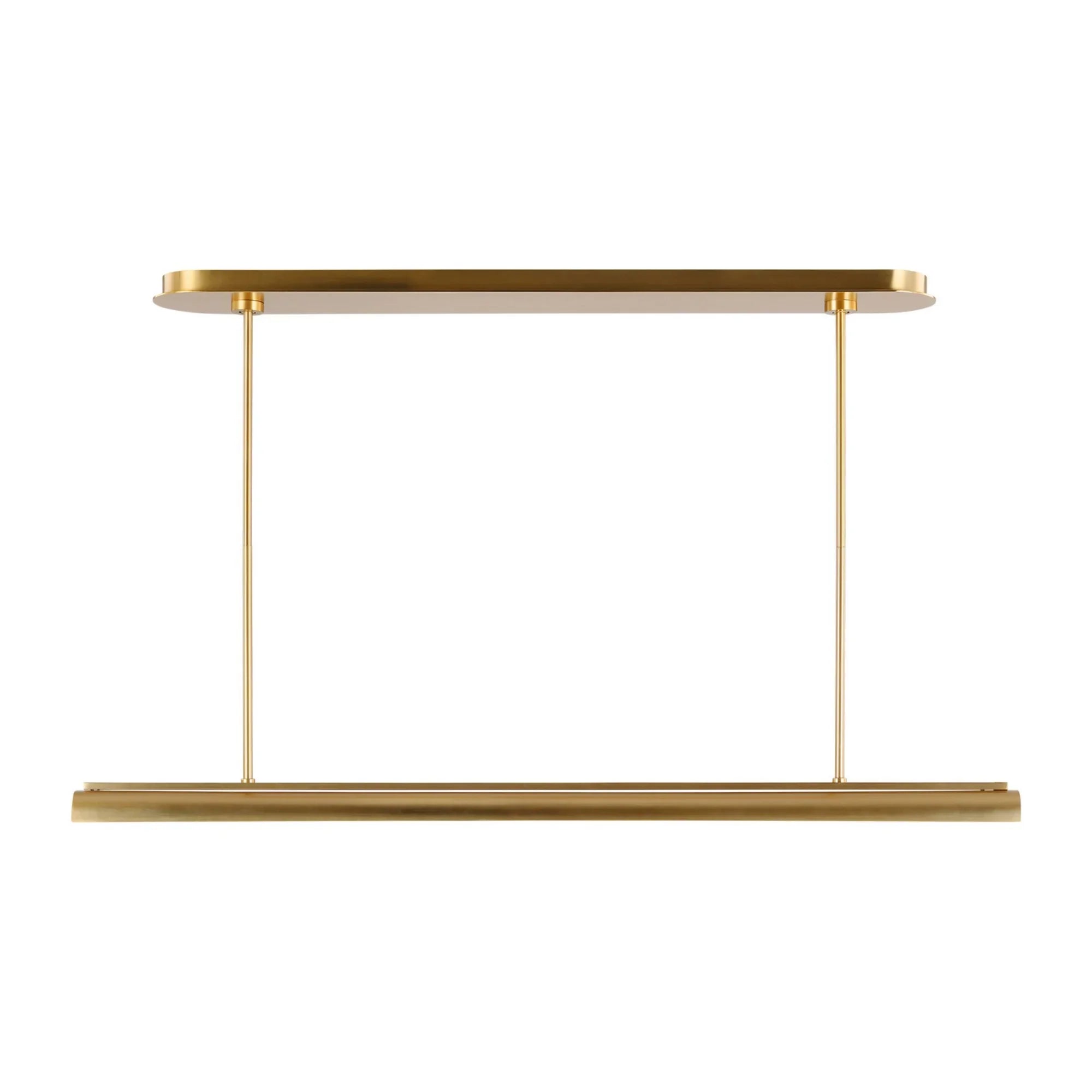 Carson 48" LED Linear Chandelier, Burnished Brass Finish - Bees Lighting