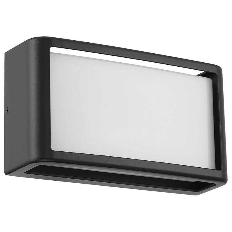 Malibu 9 in. LED Outdoor Wall Sconce Black Finish