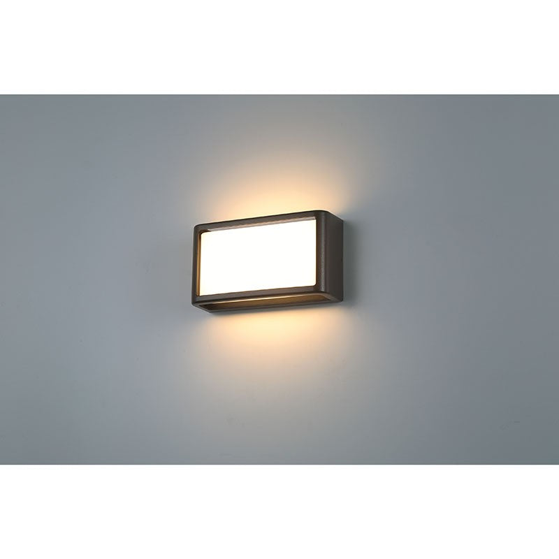 Malibu 9 in. LED Outdoor Wall Sconce Black Finish