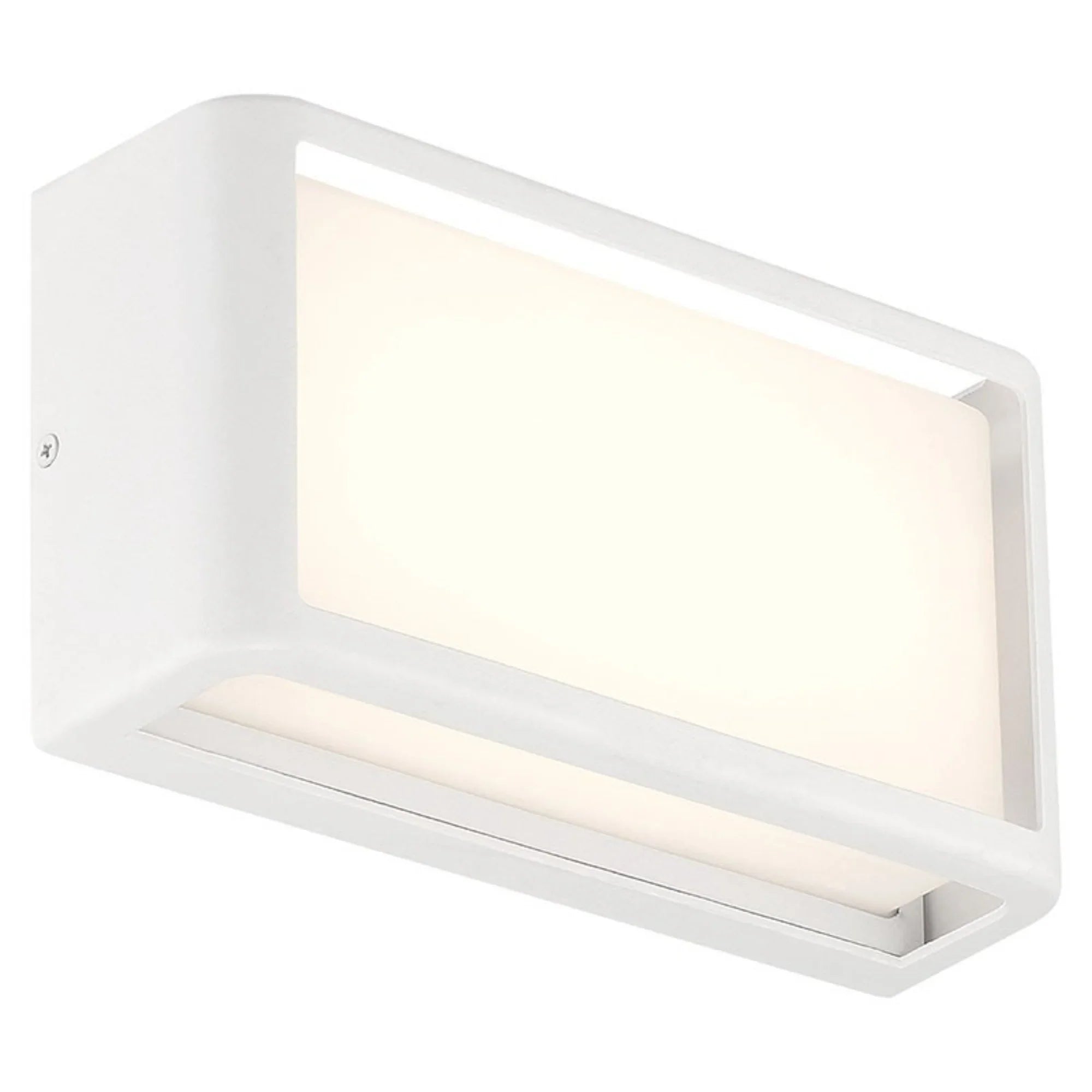 Malibu 9" LED Outdoor Wall Sconce, White Finish - Bees Lighting
