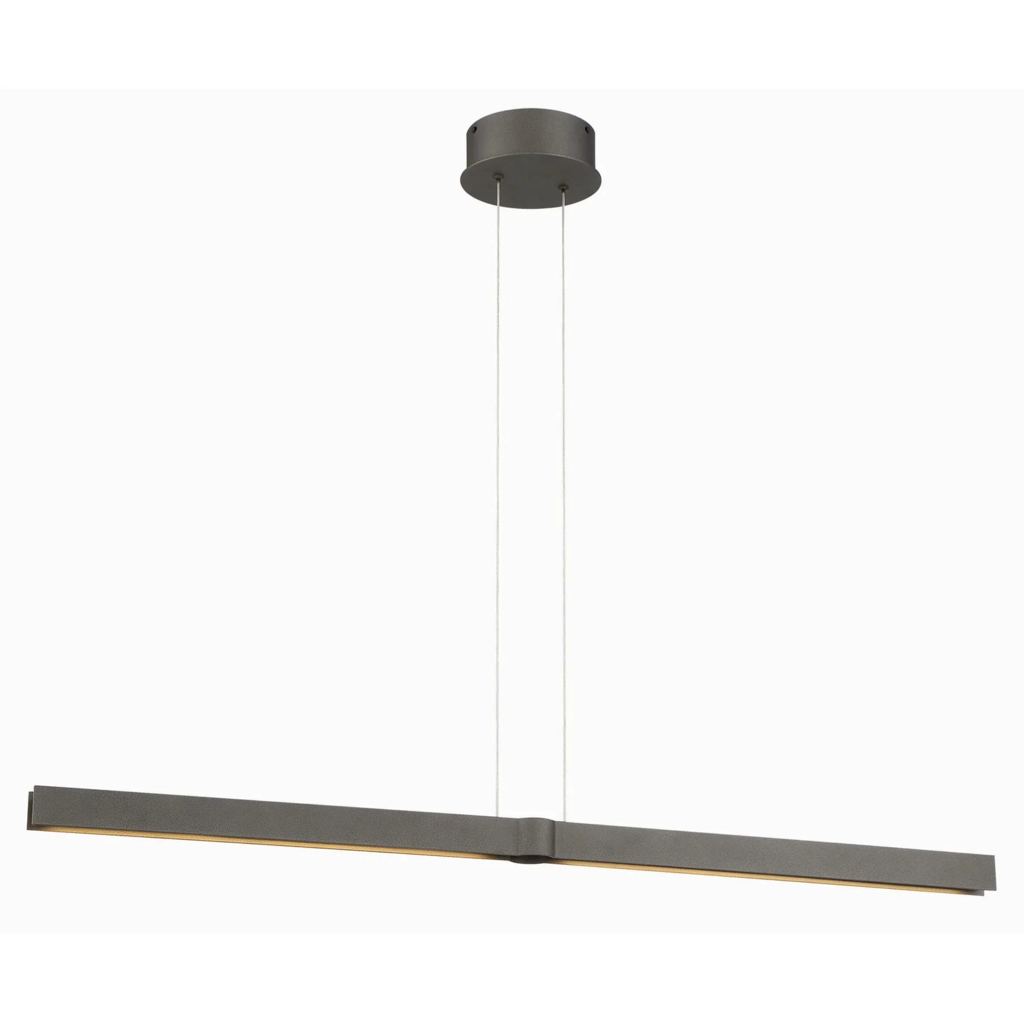 Structure 40" LED Island Light, Smoked Iron Finish - Bees Lighting