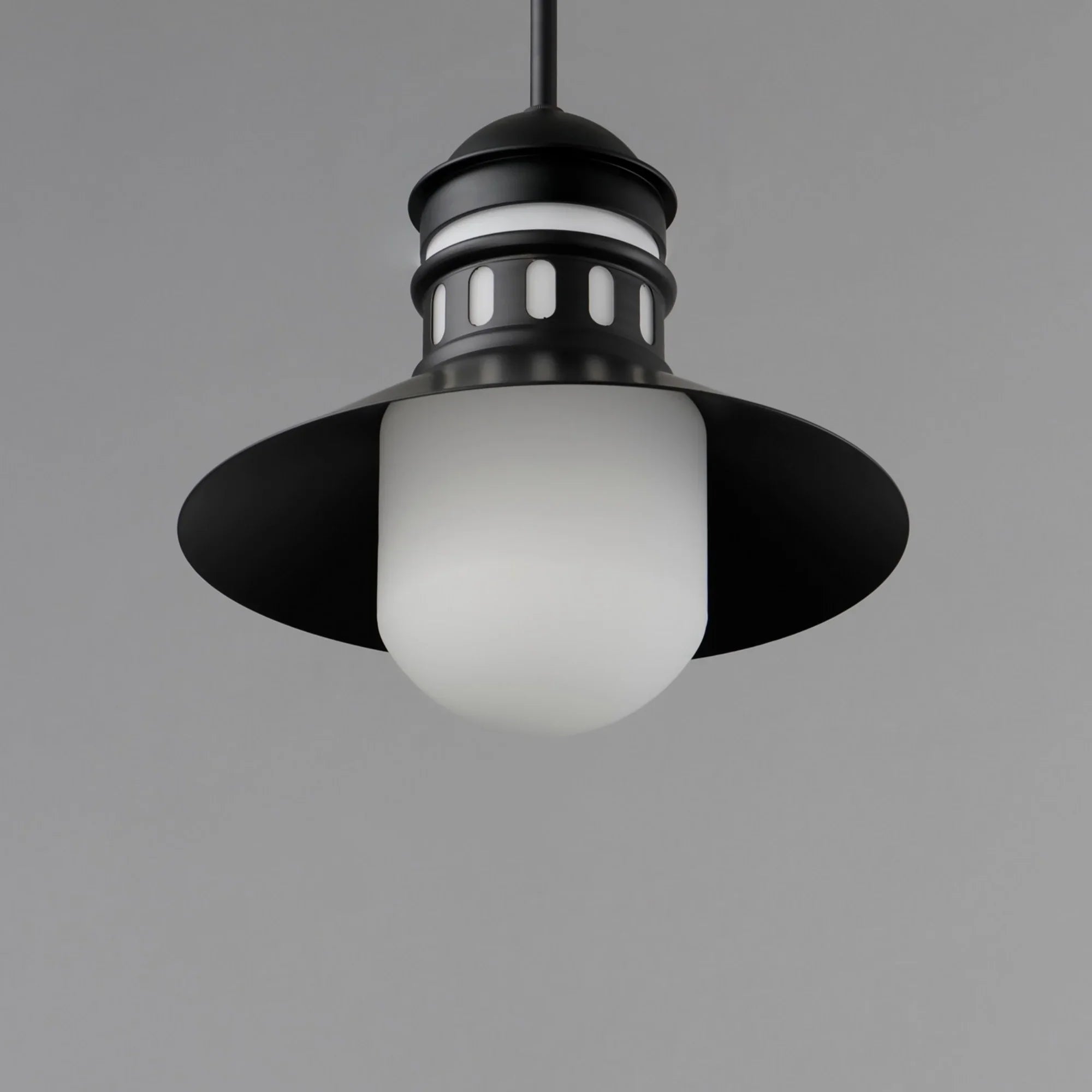 Admiralty 12" Outdoor Pendant, Black Finish - Bees Lighting