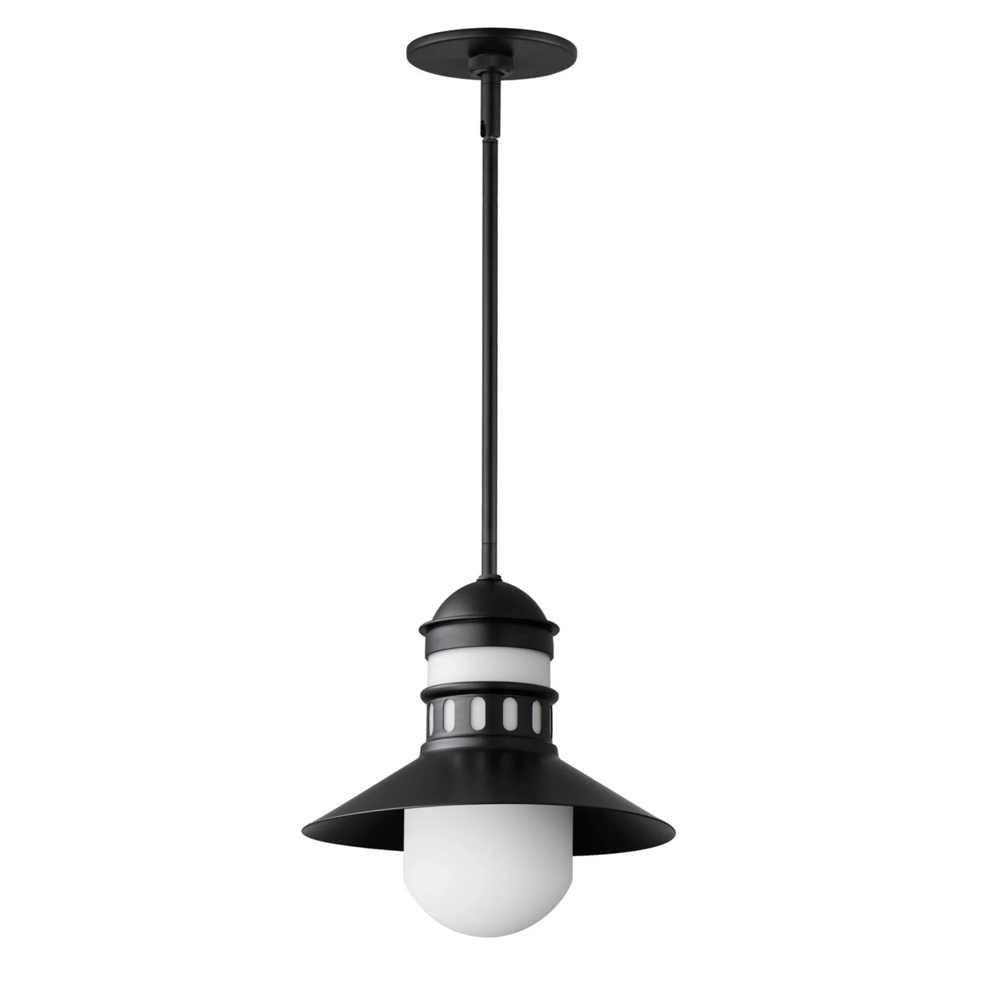 Admiralty 12" Outdoor Pendant, Black Finish - Bees Lighting